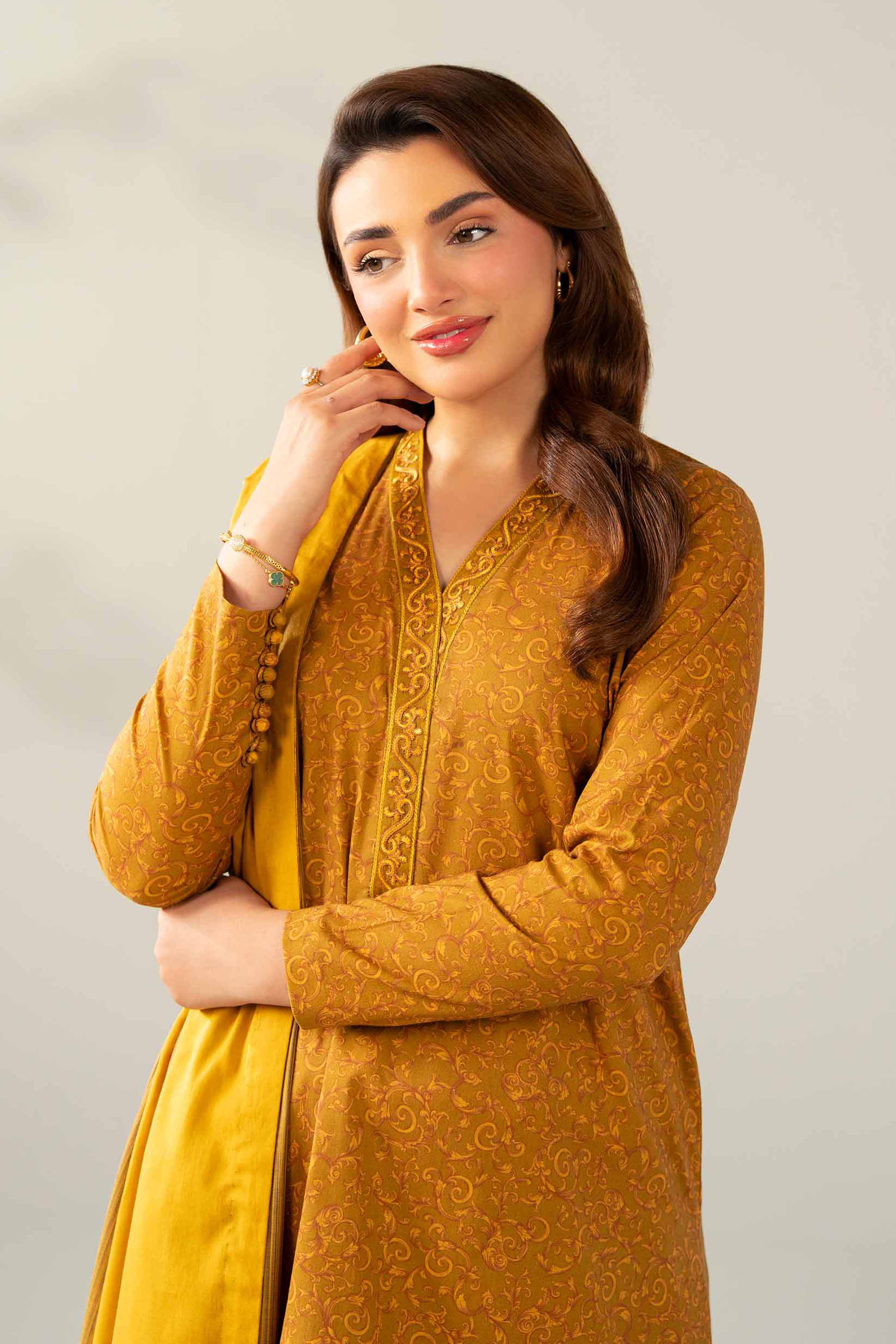 3 Piece - Printed Embroidered Suit - 42502839 for Women - Unstitched Collection | Nishat | Shop Online