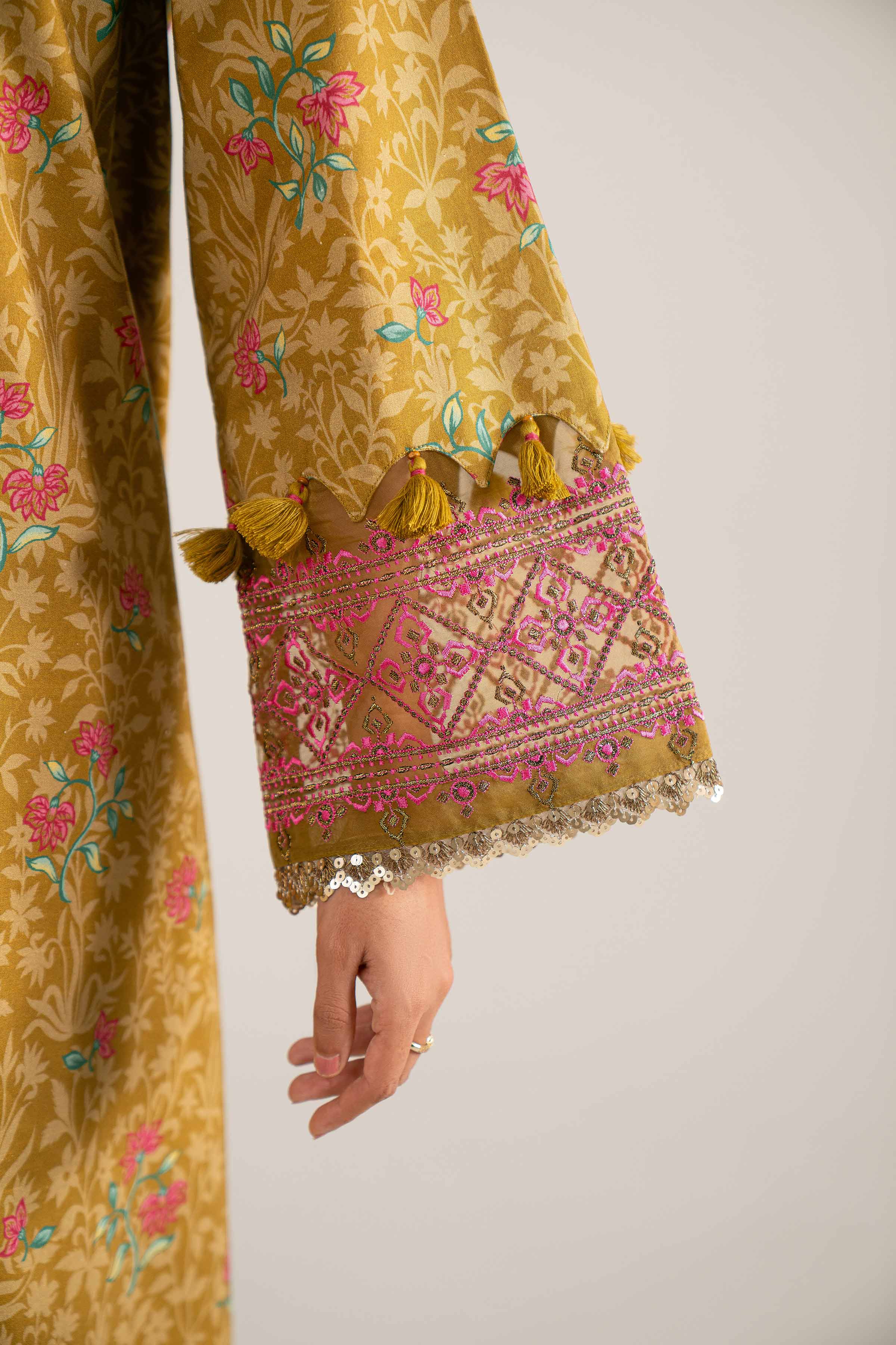 3 Piece - Printed Embroidered Suit - 42502840 for Women - Unstitched Collection | Nishat | Shop Online