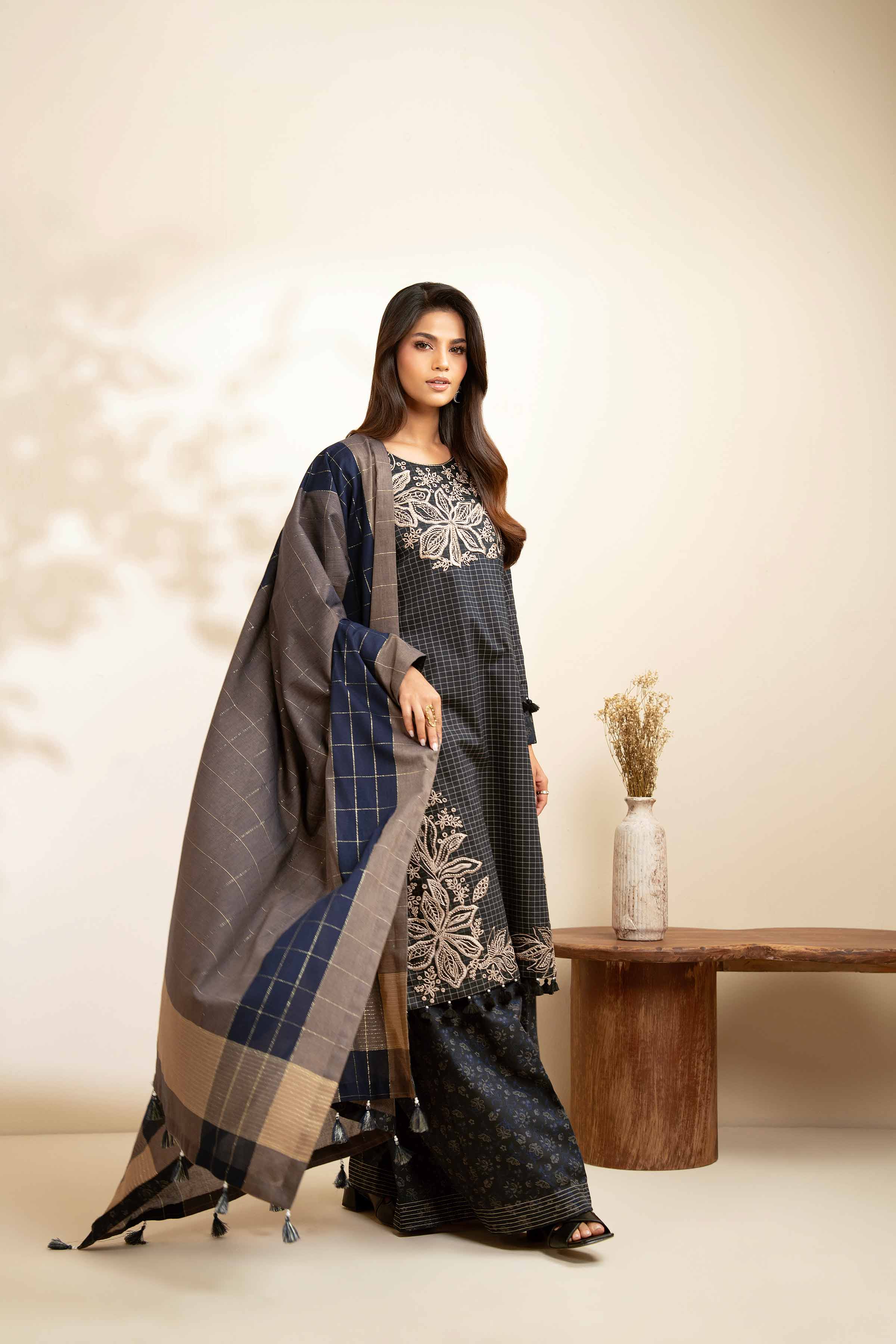 3 Piece - Printed Embroidered Suit - 42502841 for Women - Unstitched Collection | Nishat | Shop Online