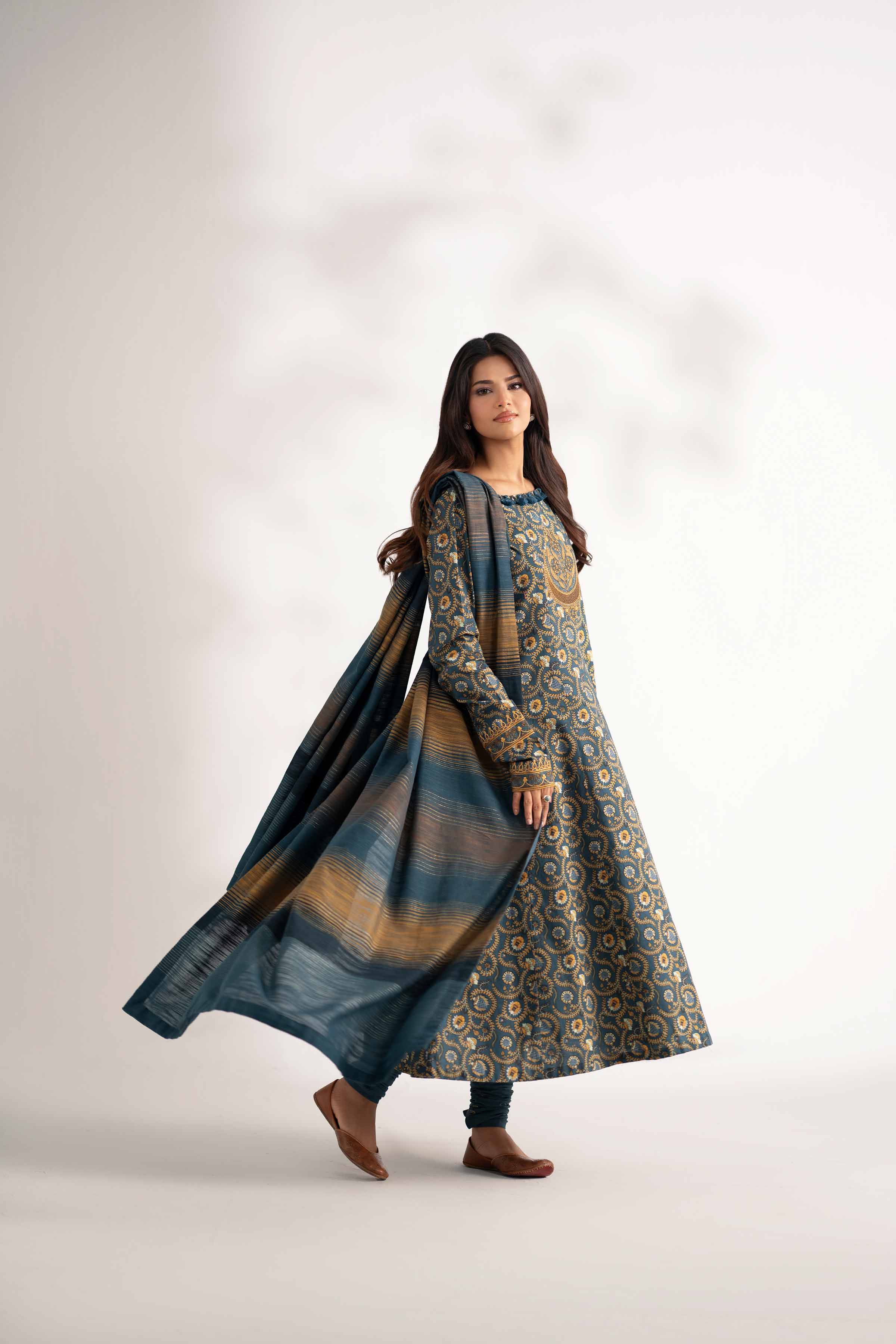 3 Piece - Printed Embroidered Suit - 42502843 for Women - Unstitched Collection | Nishat | Shop Online