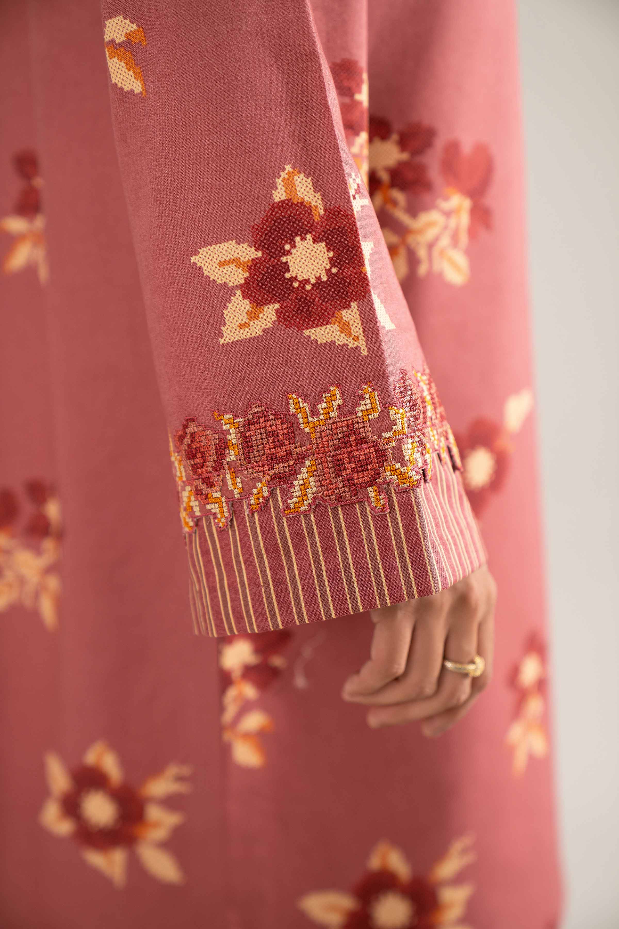 3 Piece - Printed Embroidered Suit - 42502844 for Women - Unstitched Collection | Nishat | Shop Online