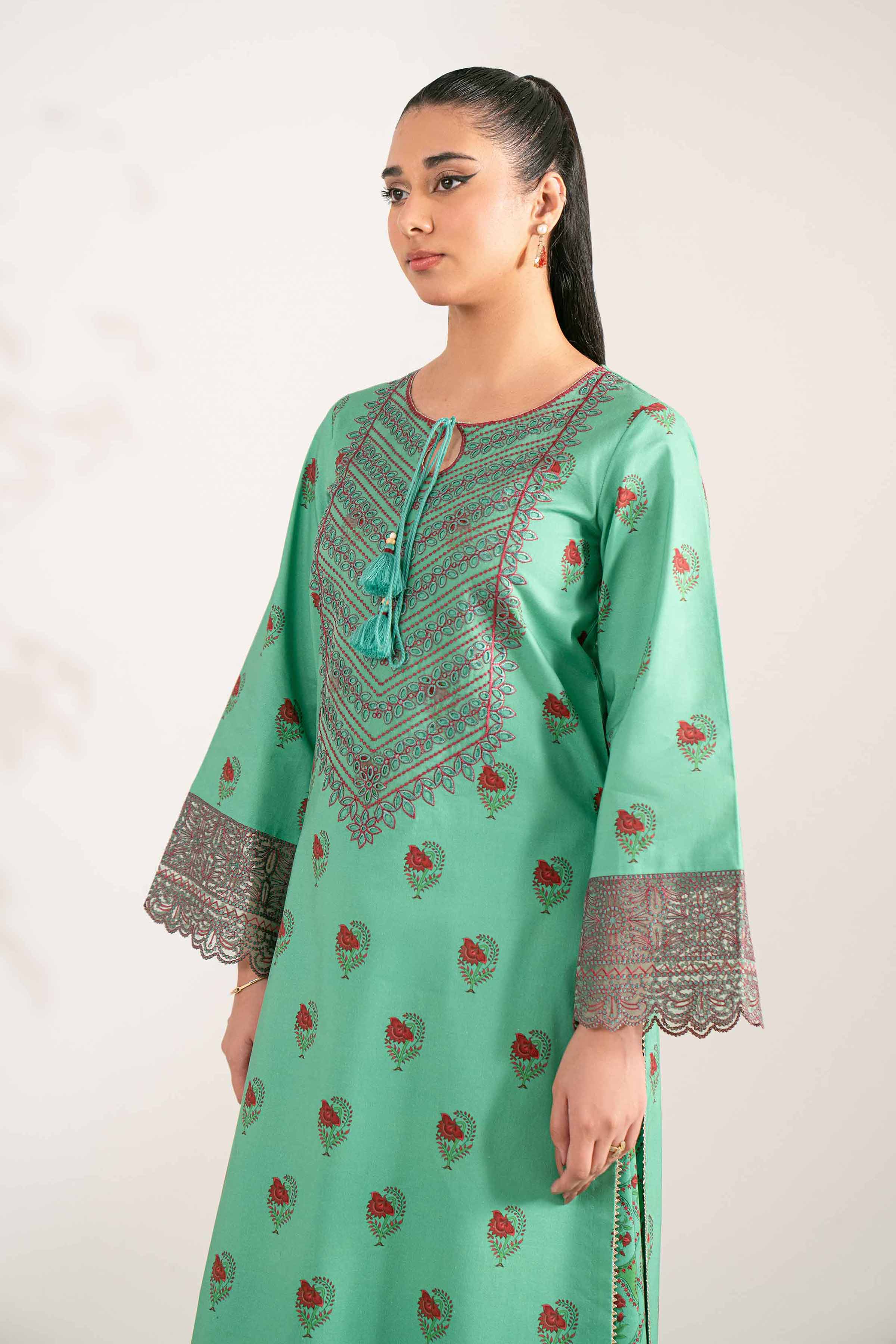 2 Piece - Printed Embroidered Suit - 42502846 for Women - Unstitched Collection | Nishat | Shop Online