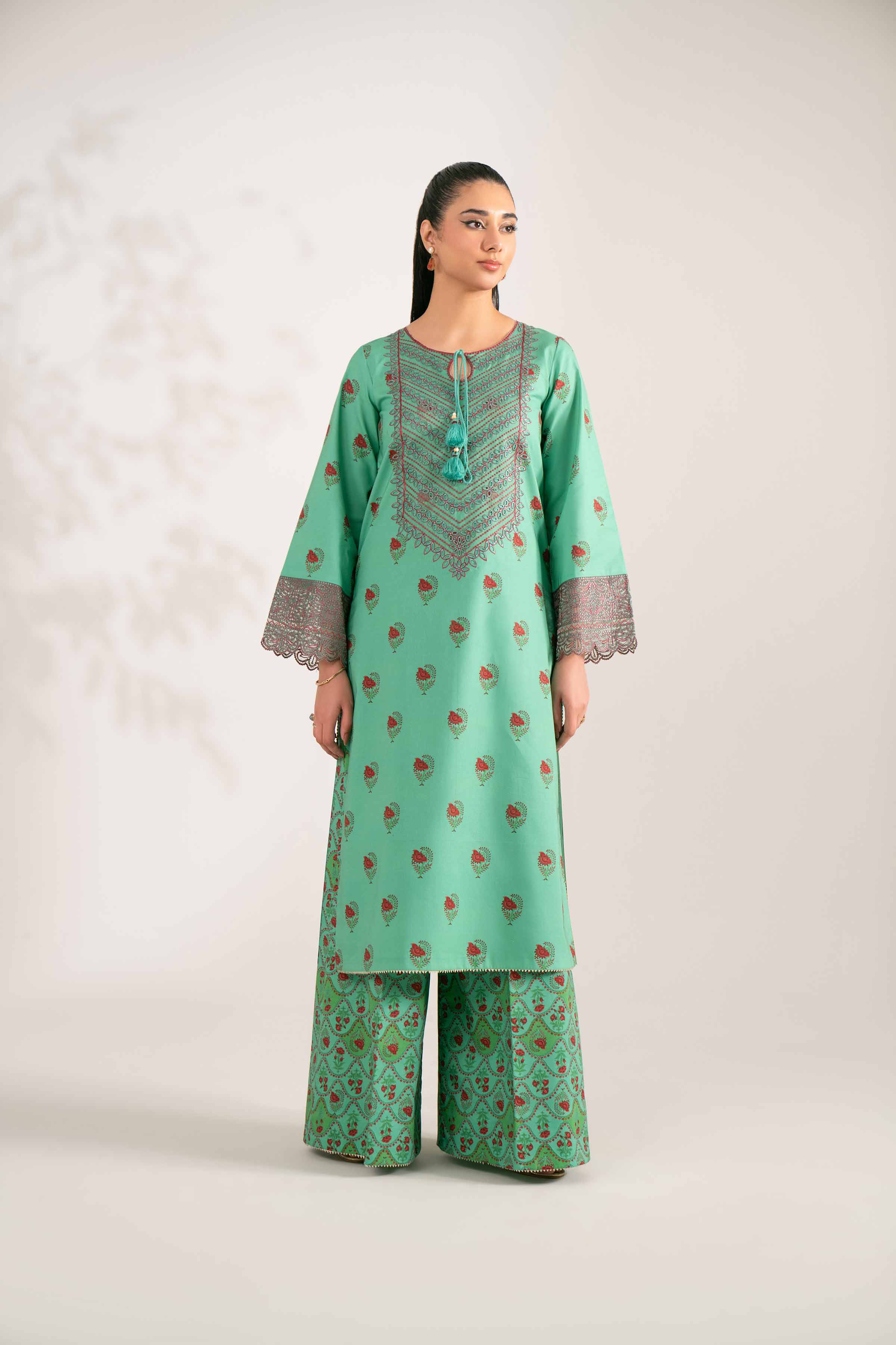 2 Piece - Printed Embroidered Suit - 42502846 for Women - Unstitched Collection | Nishat | Shop Online