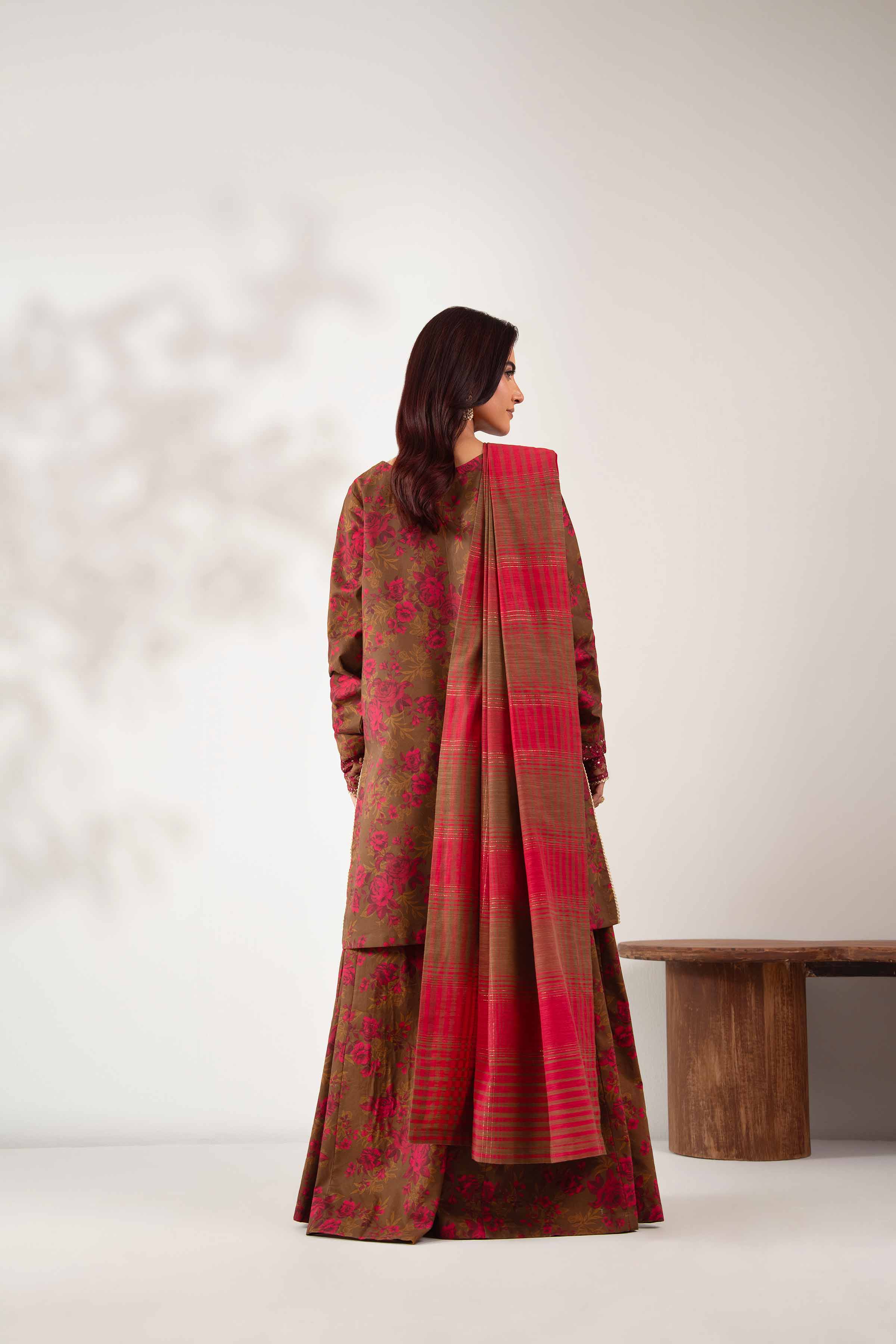 3 Piece - Printed Embroidered Suit - 42502847 for Women - Unstitched Collection | Nishat | Shop Online
