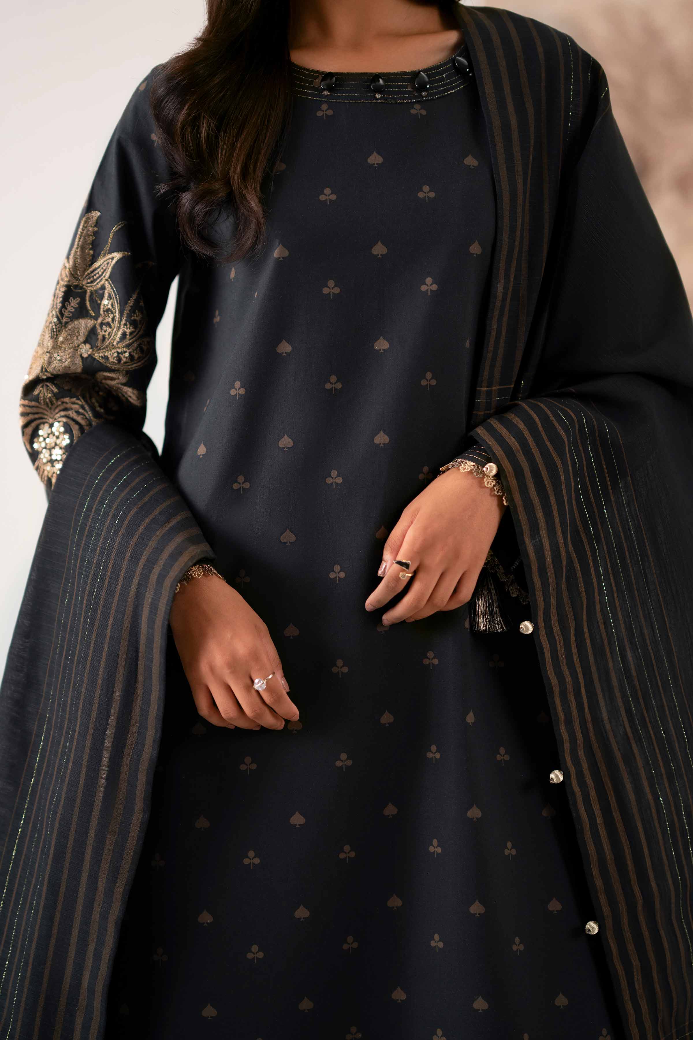 3 Piece - Printed Embroidered Suit - 42502848 for Women - Unstitched Collection | Nishat | Shop Online