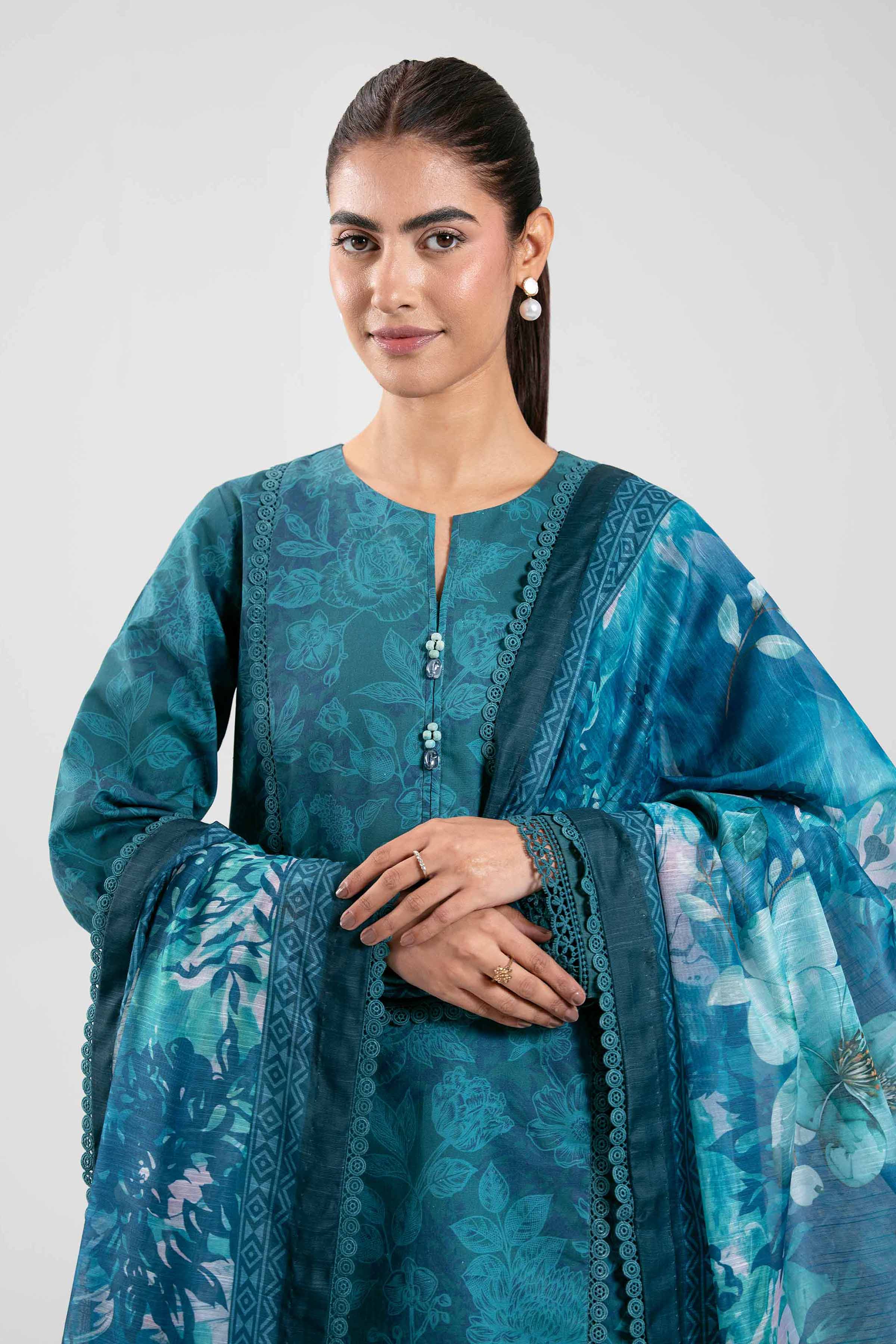 3 Piece - Digital Printed Suit - 42502867