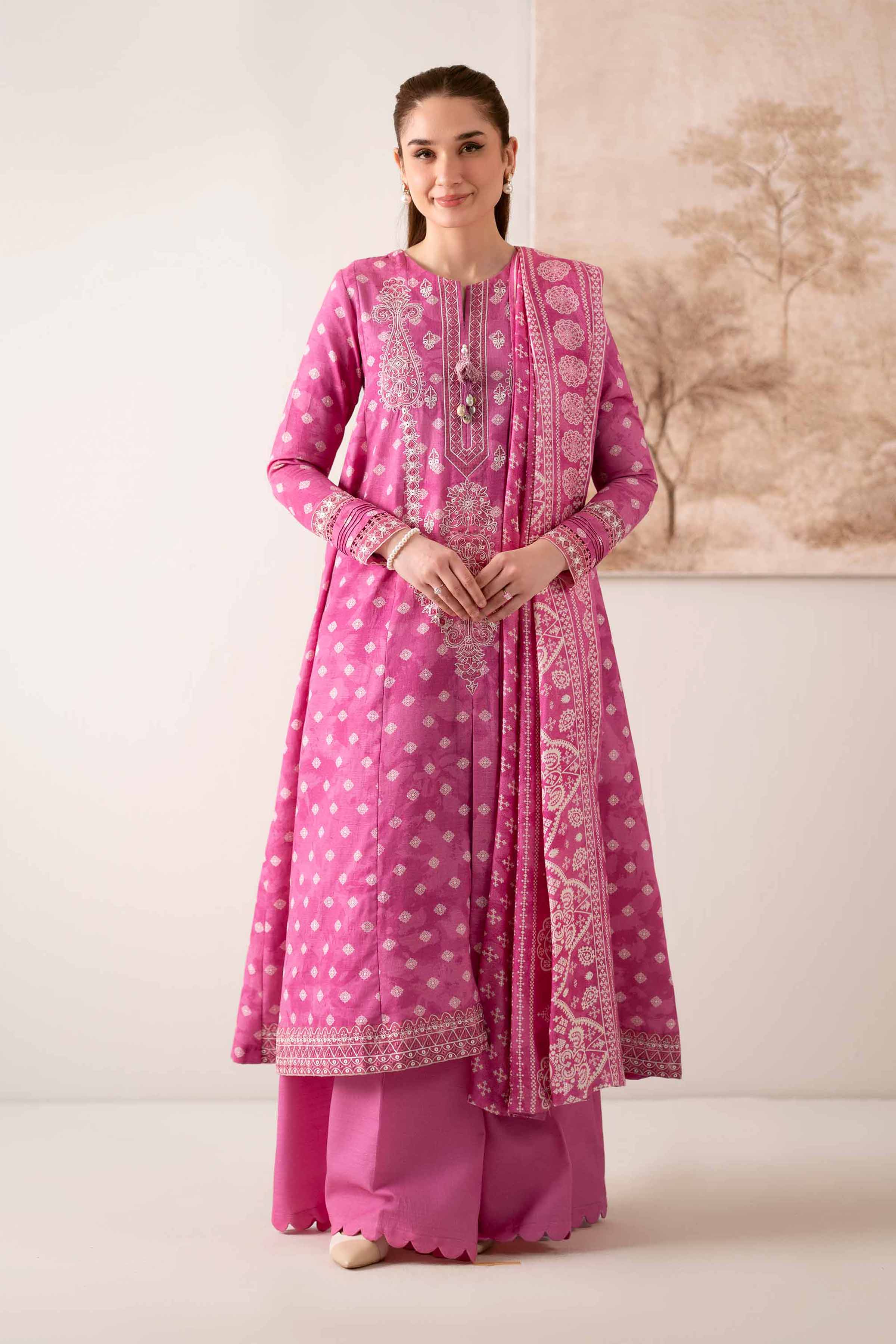 3 Piece - Printed Embroidered Suit - 42502871 for Women - Unstitched Collection | Nishat | Shop Online