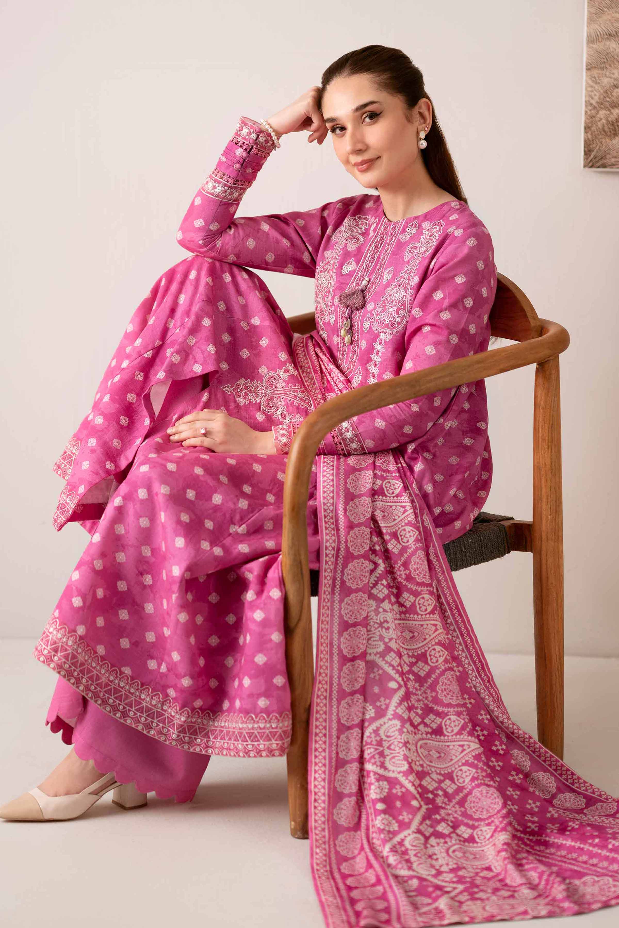 3 Piece - Printed Embroidered Suit - 42502871 for Women - Unstitched Collection | Nishat | Shop Online