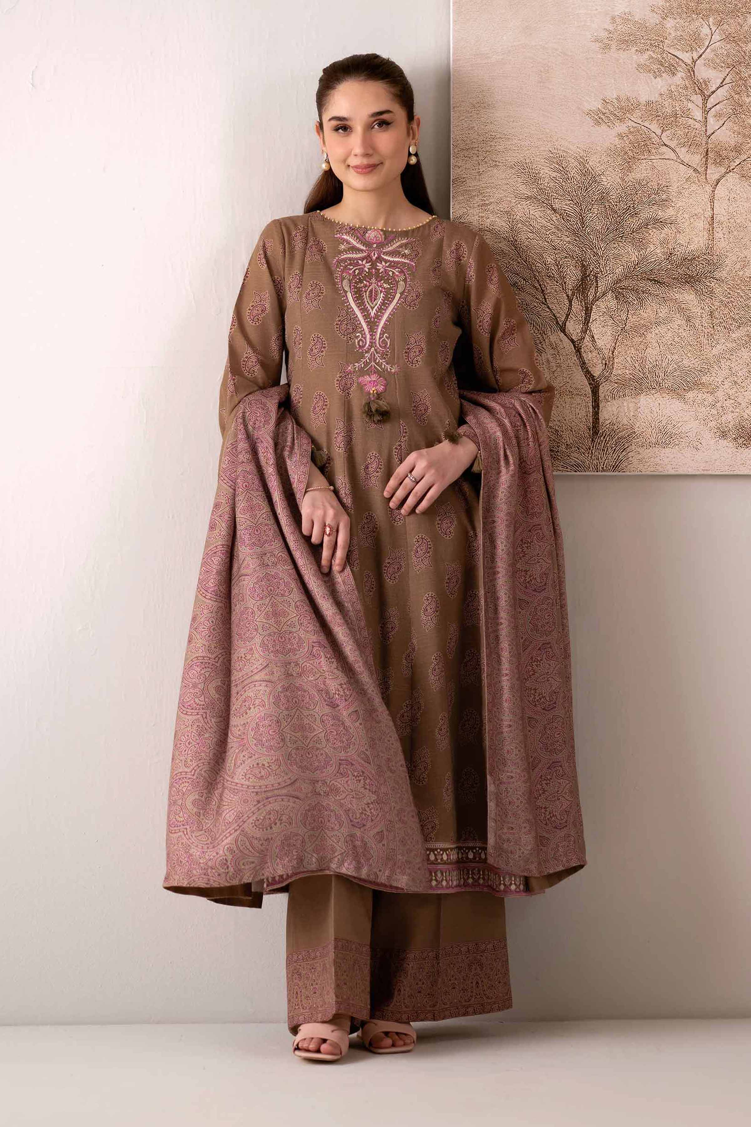 3 Piece - Printed Embroidered Suit - 42502872 for Women - Unstitched Collection | Nishat | Shop Online