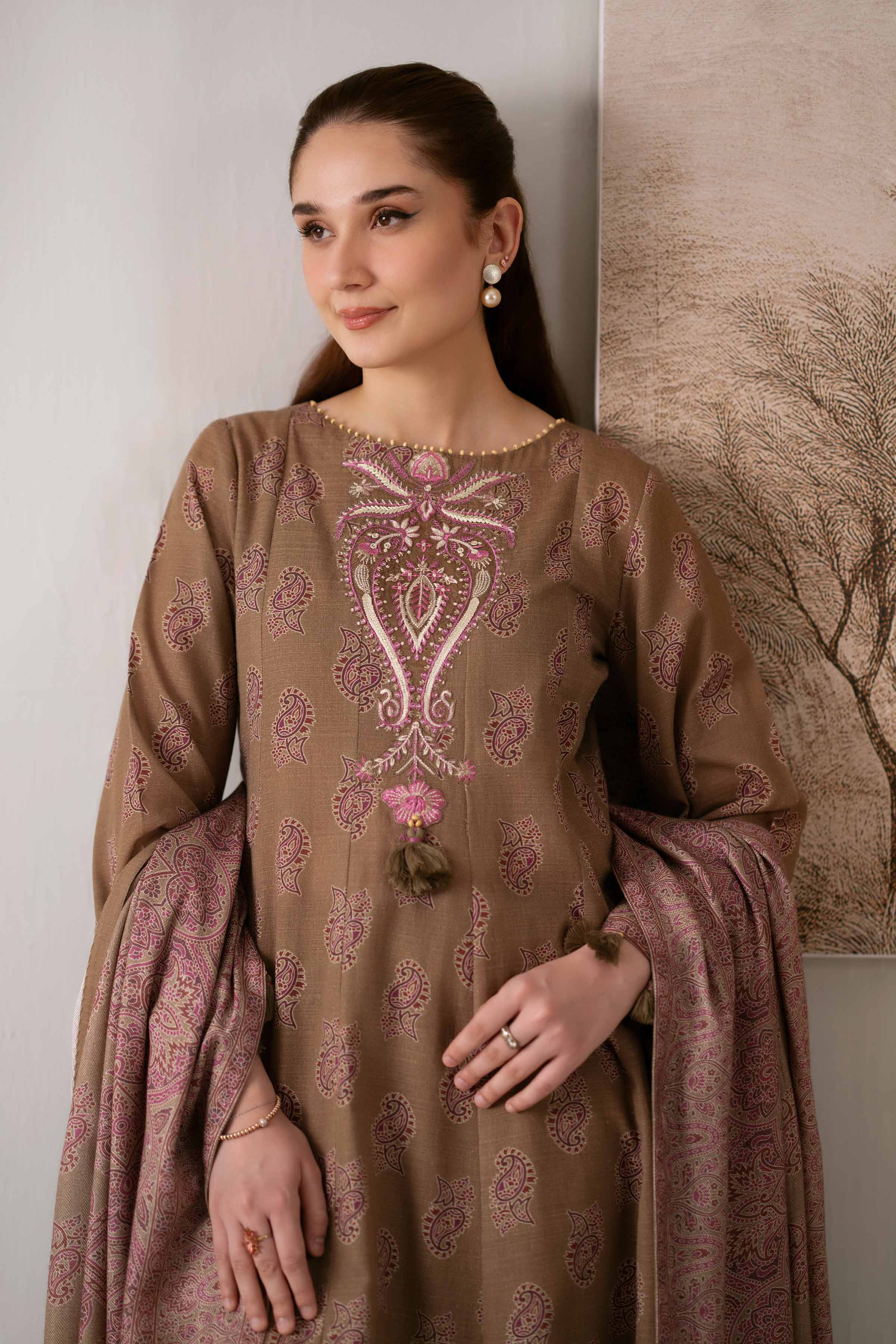 3 Piece - Printed Embroidered Suit - 42502872 for Women - Unstitched Collection | Nishat | Shop Online