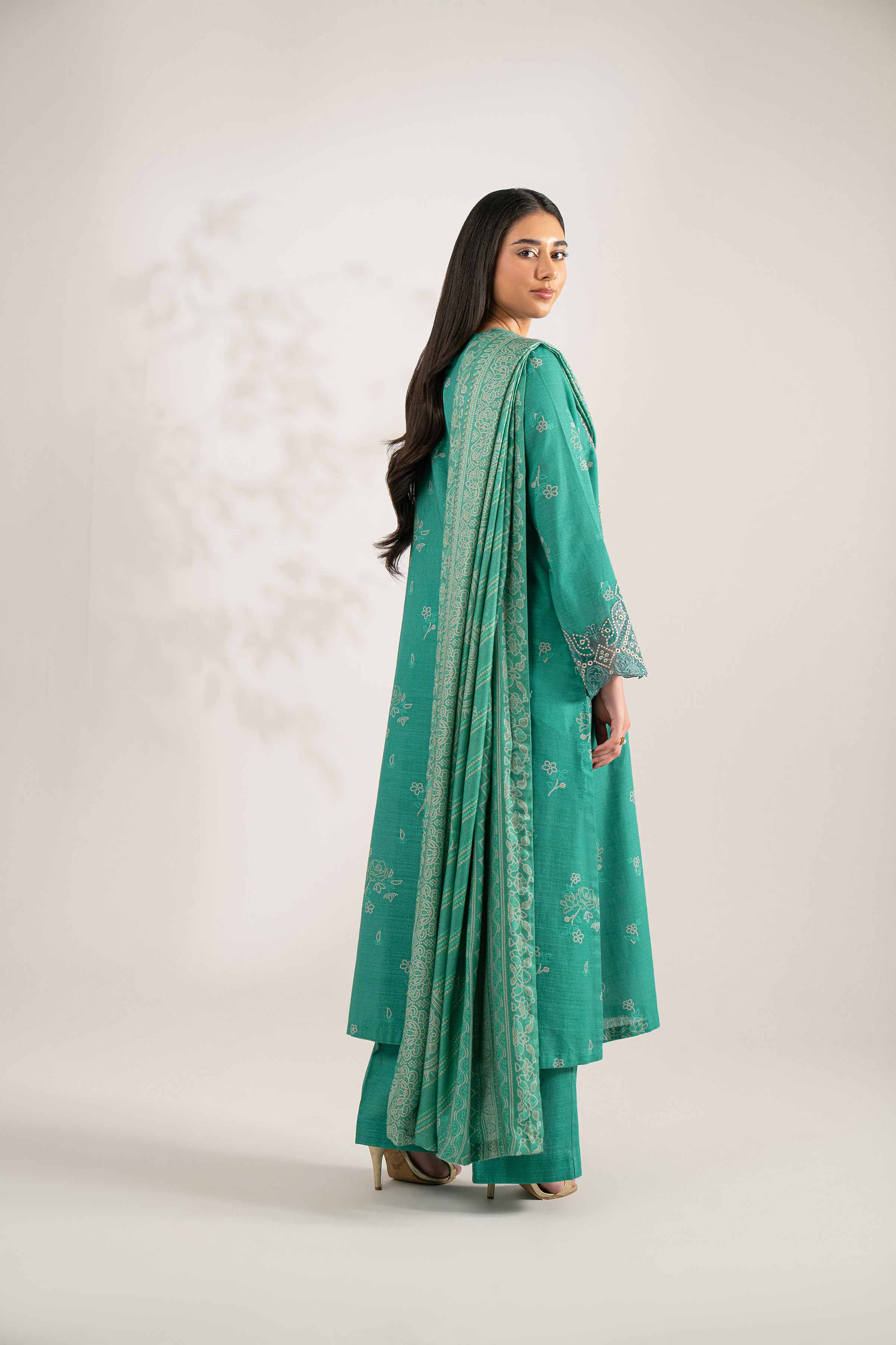 3 Piece - Printed Embroidered Suit - 42502876 for Women - Unstitched Collection | Nishat | Shop Online