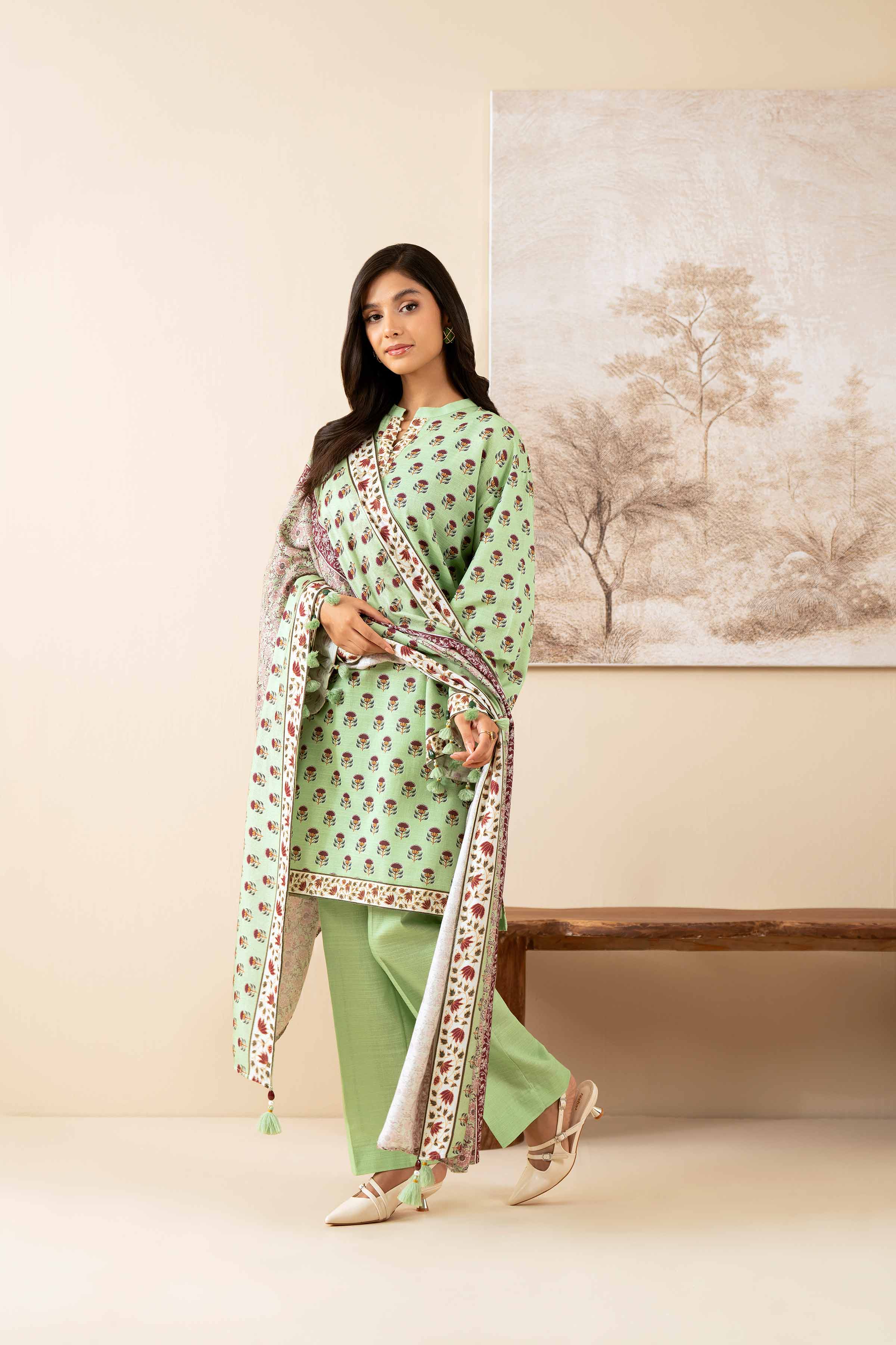 3 Piece - Printed Suit - 42502882 for Women - Unstitched Collection | Nishat | Shop Online