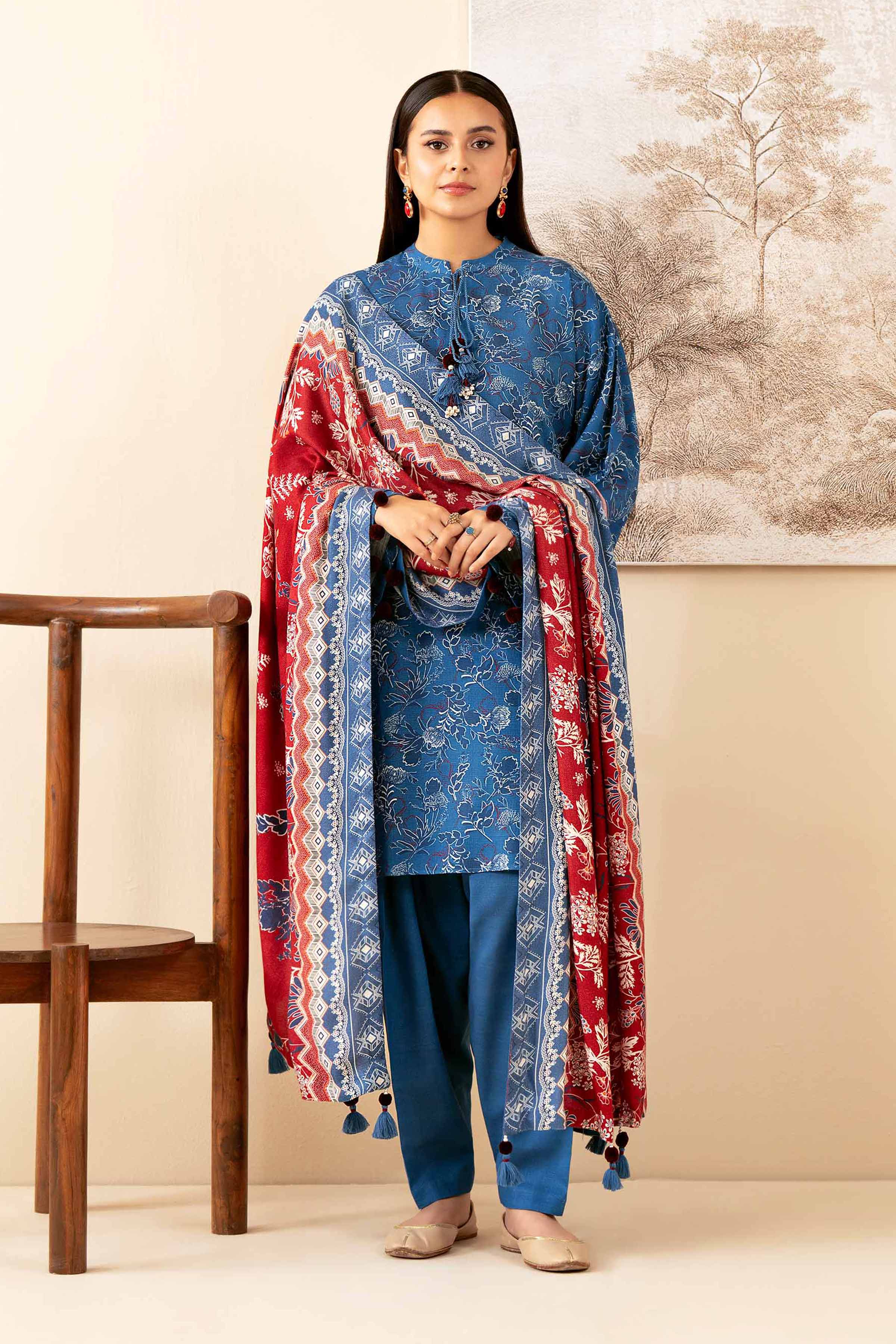 3 Piece - Printed Suit - 42502884 for Women - Unstitched Collection | Nishat | Shop Online