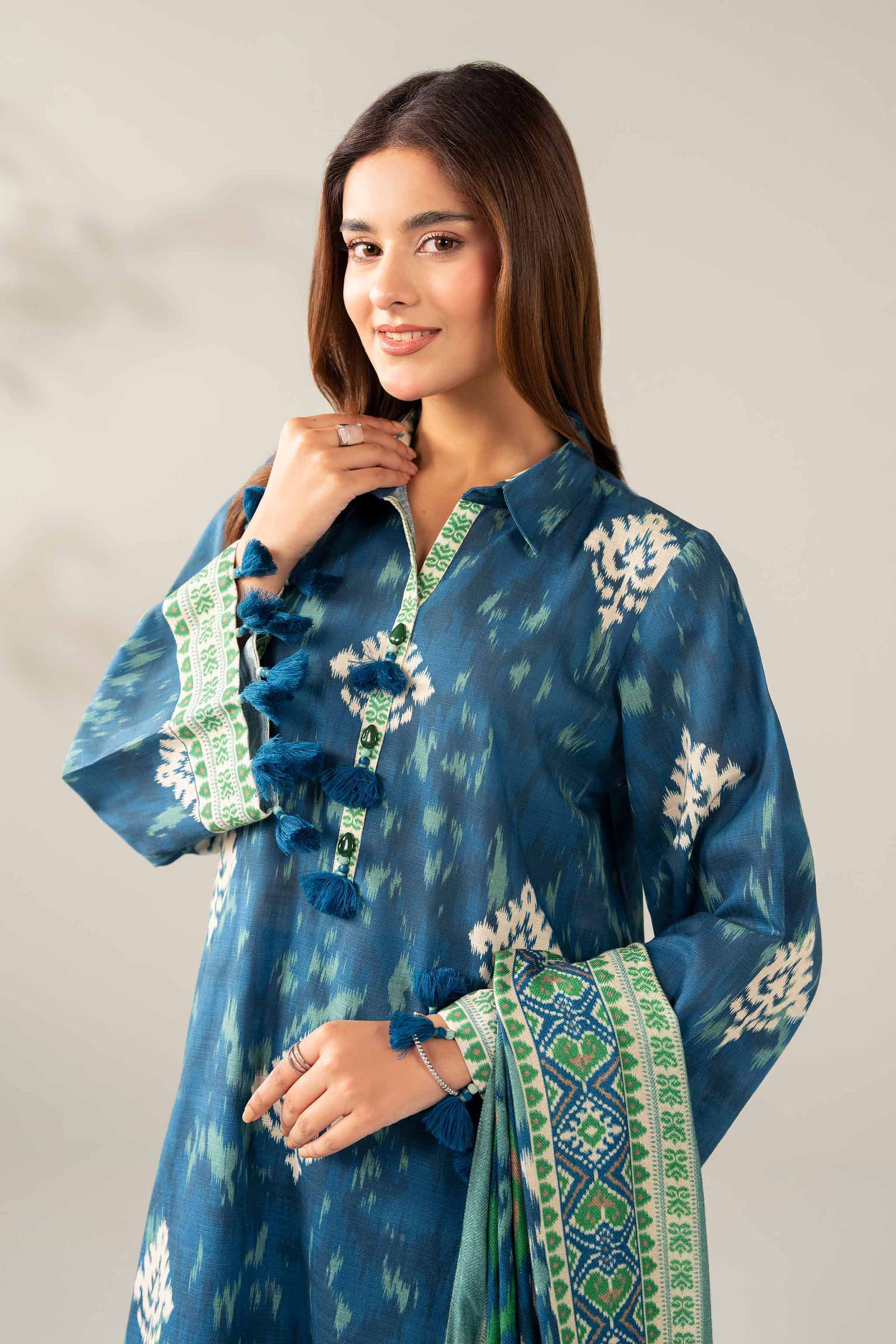 3 Piece - Printed Suit - 42502885 for Women - Unstitched Collection | Nishat | Shop Online