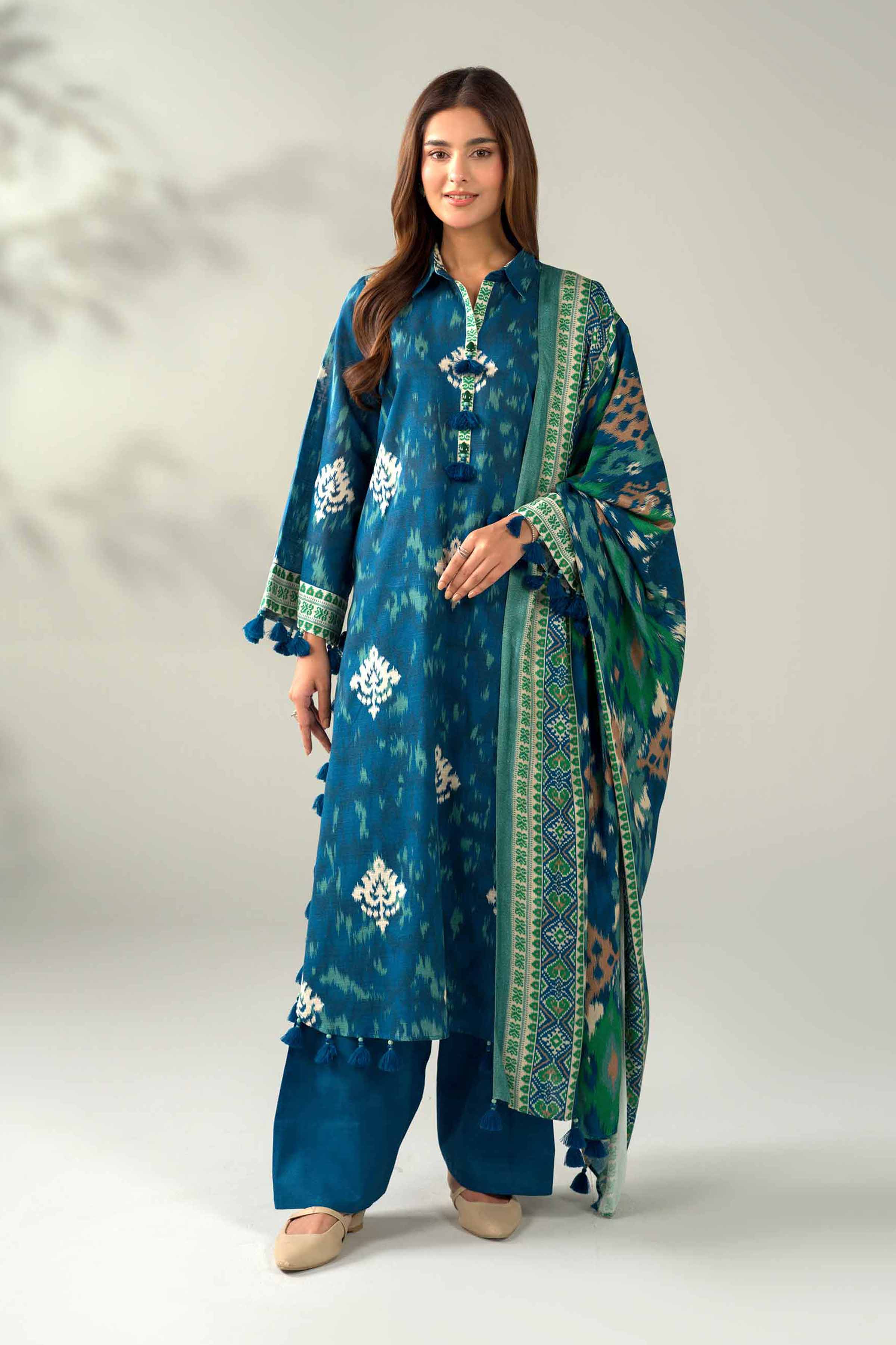 3 Piece - Printed Suit - 42502885 for Women - Unstitched Collection | Nishat | Shop Online