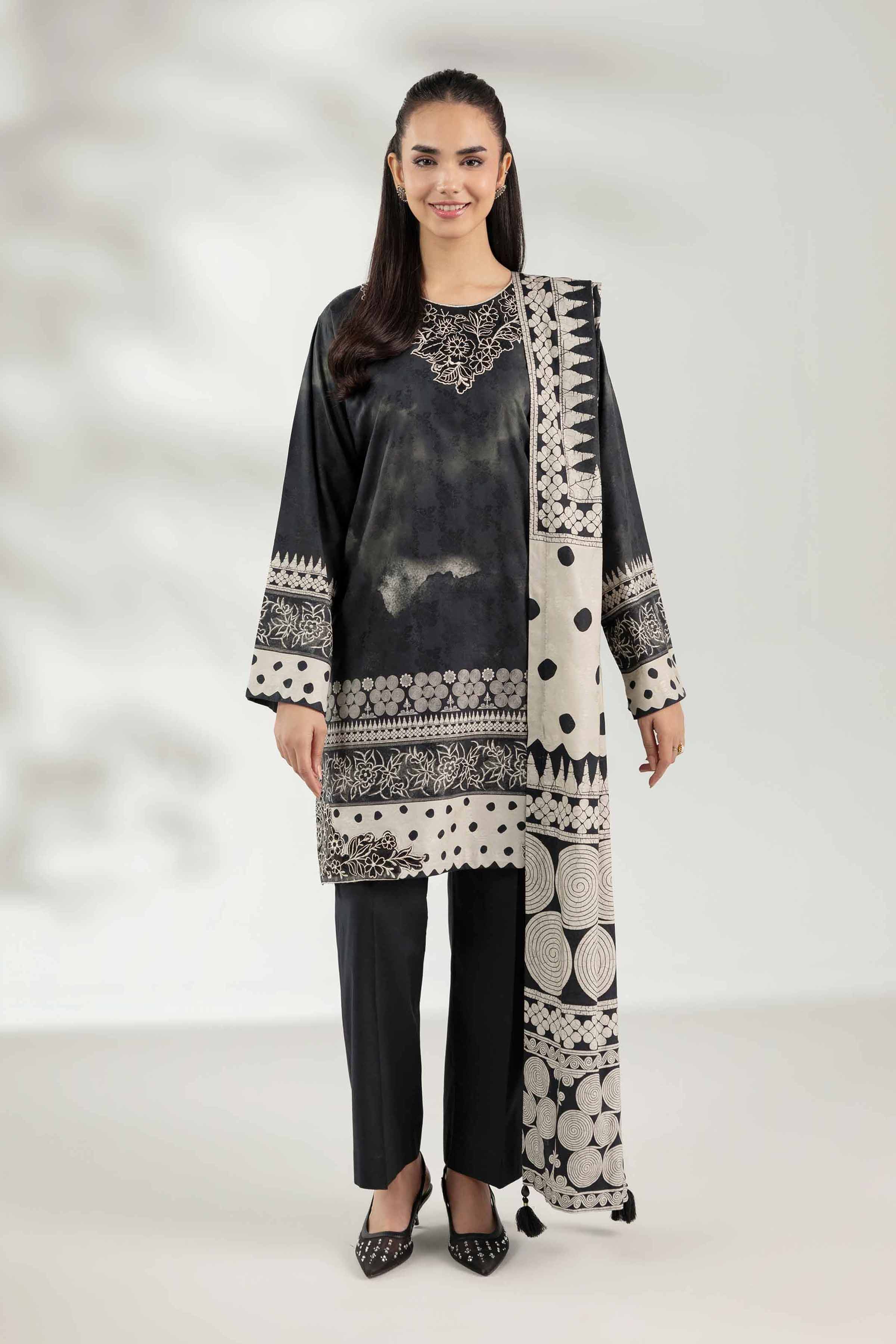 3 Piece - Digital Printed Embroidered Suit - 42502891 for Women - Unstitched Collection | Nishat | Shop Online