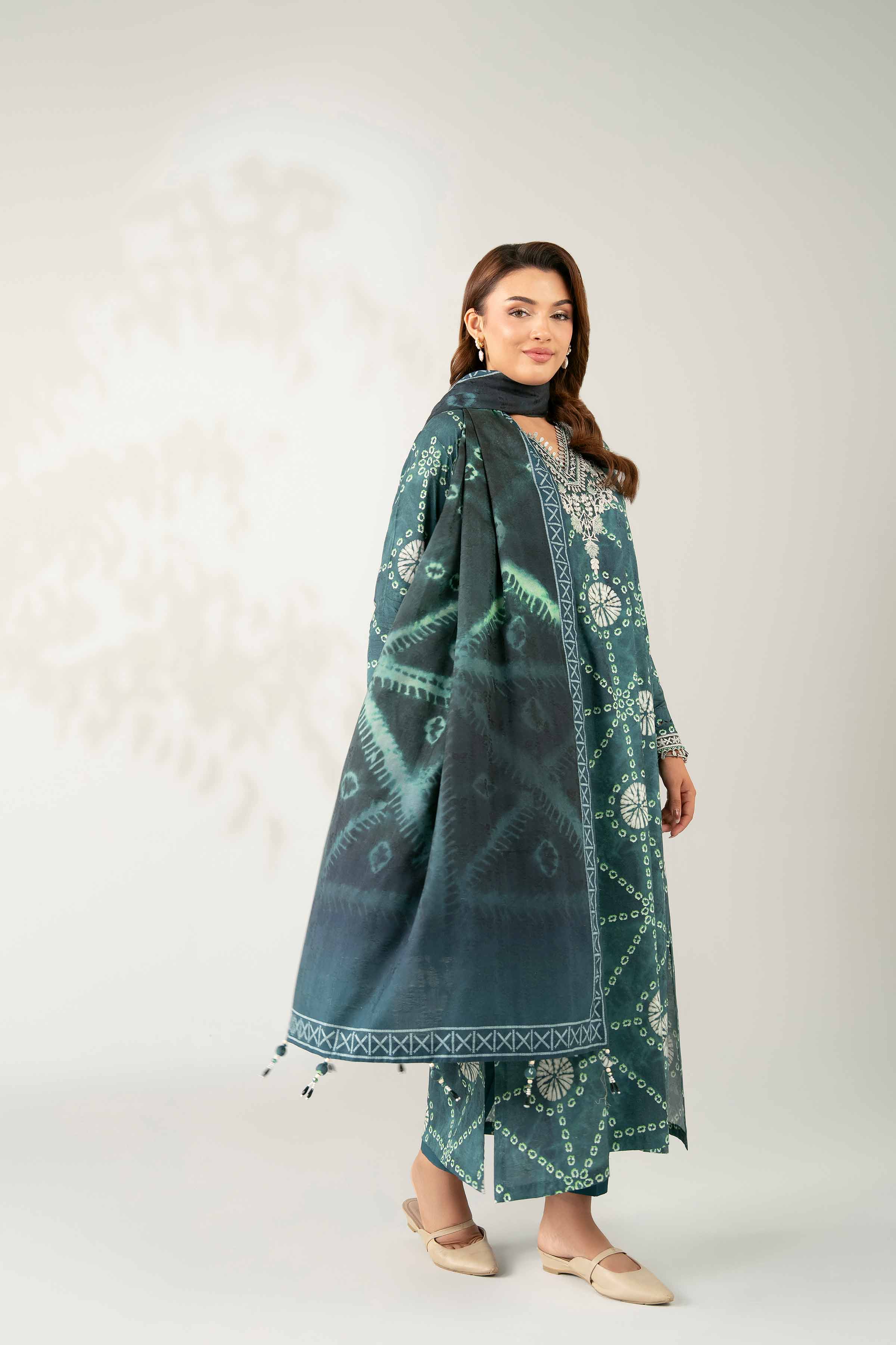 3 Piece - Digital Printed Embroidered Suit - 42502895 for Women - Unstitched Collection | Nishat | Shop Online