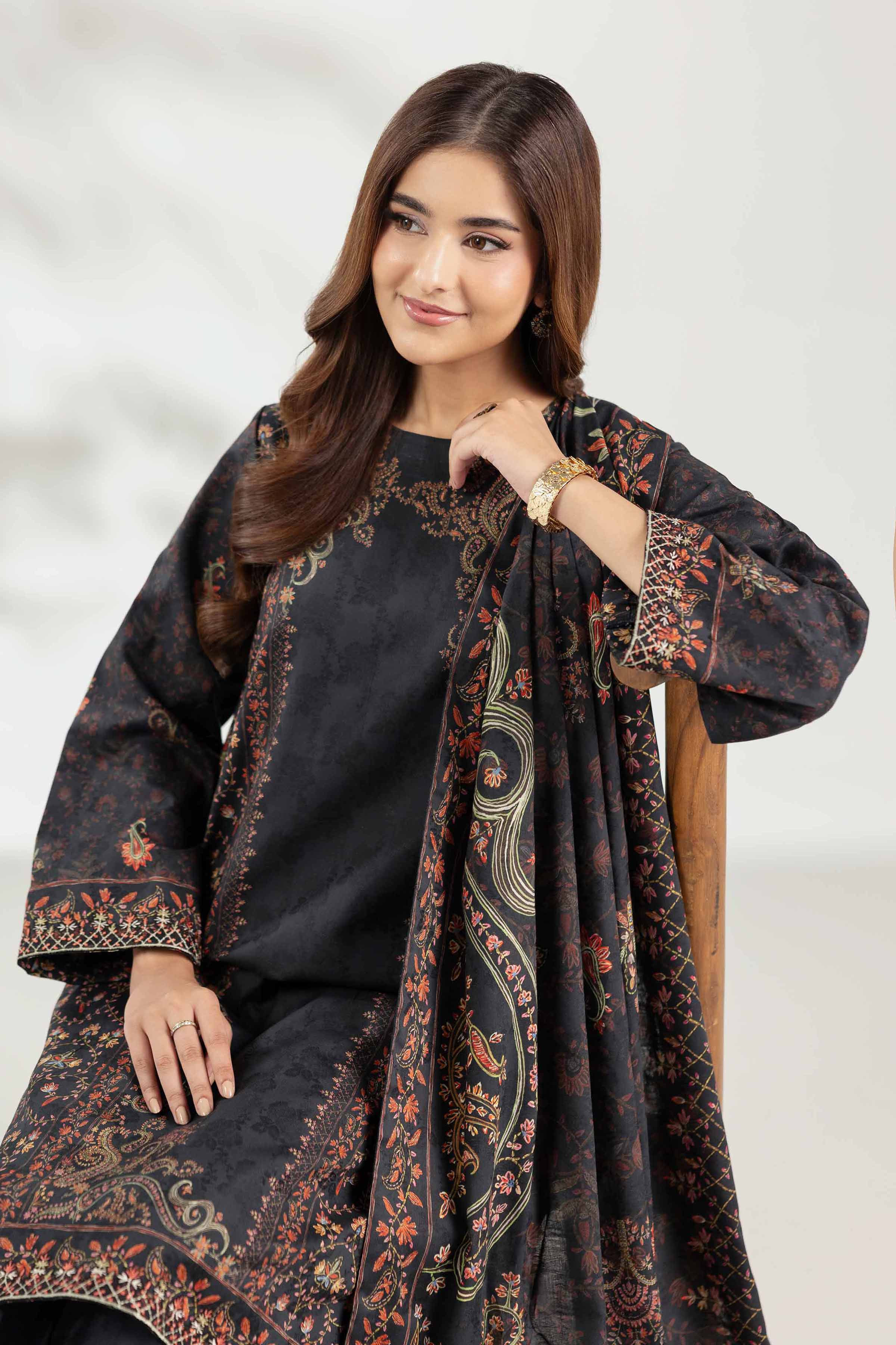 3 Piece - Digital Printed Embroidered Suit - 42502896 for Women - Unstitched Collection | Nishat | Shop Online