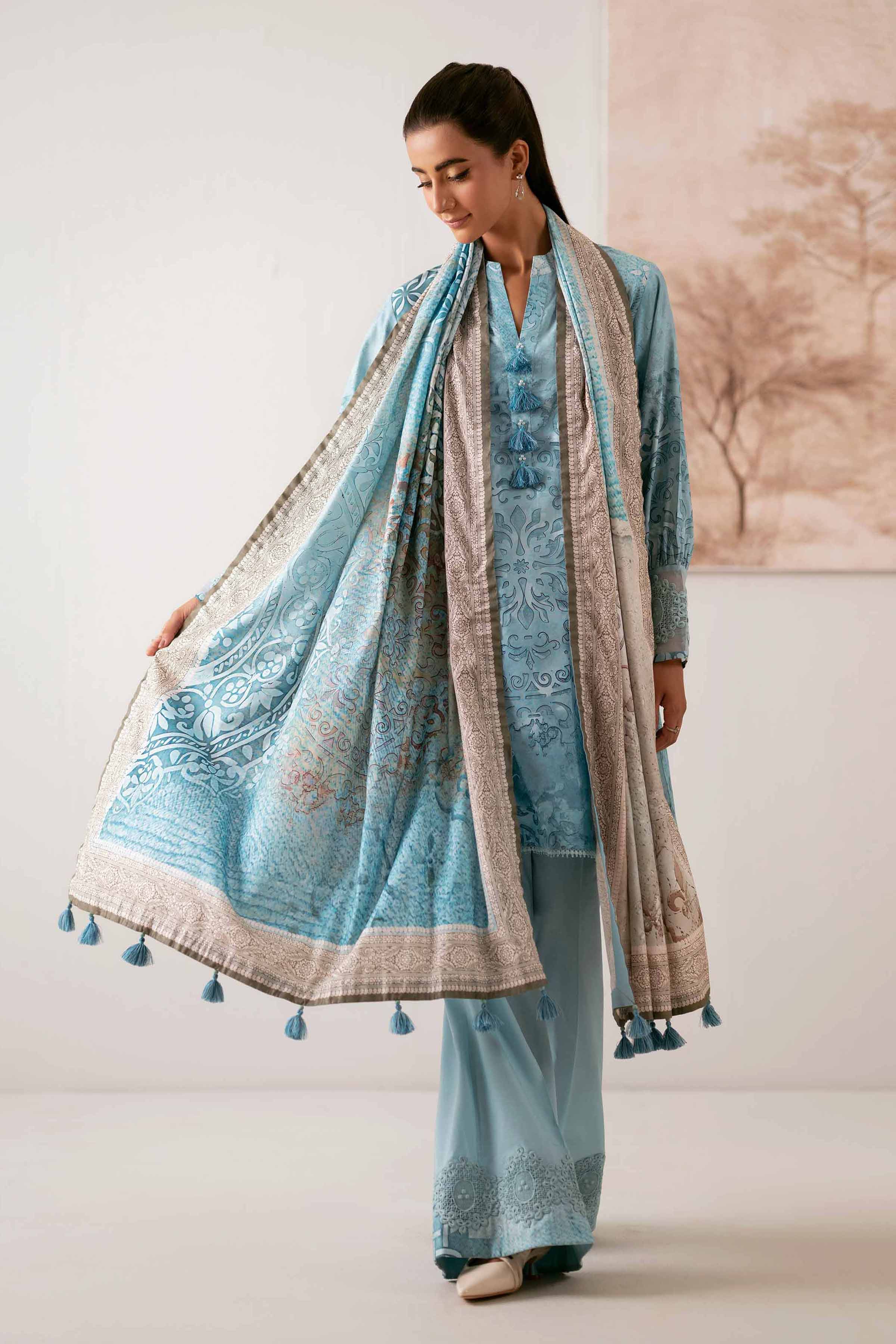 3 Piece - Digital Printed Suit - 42502900 for Women - Unstitched Collection | Nishat | Shop Online