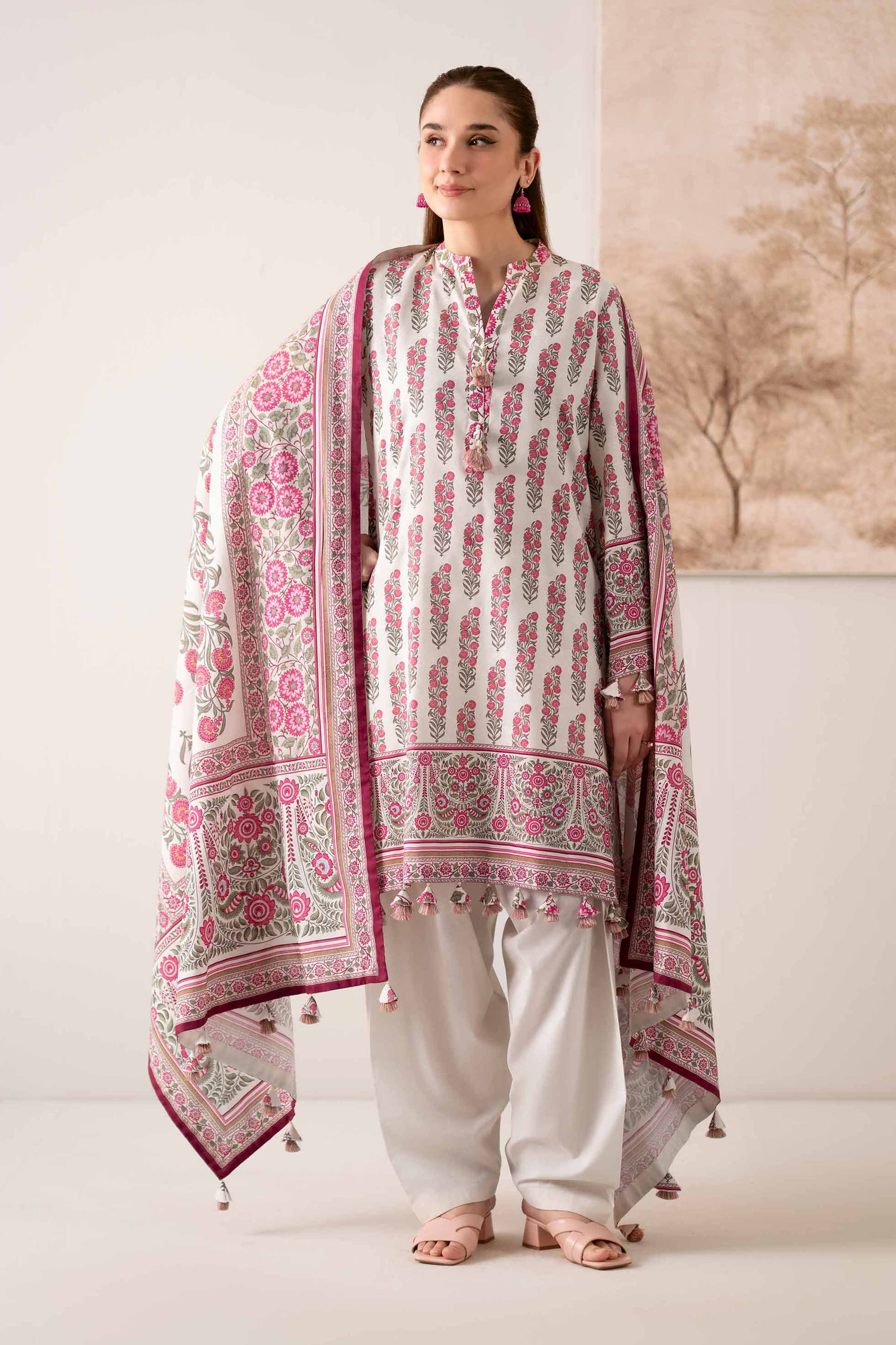 3 Piece - Digital Printed Suit - 42502901 for Women - Unstitched Collection | Nishat | Shop Online