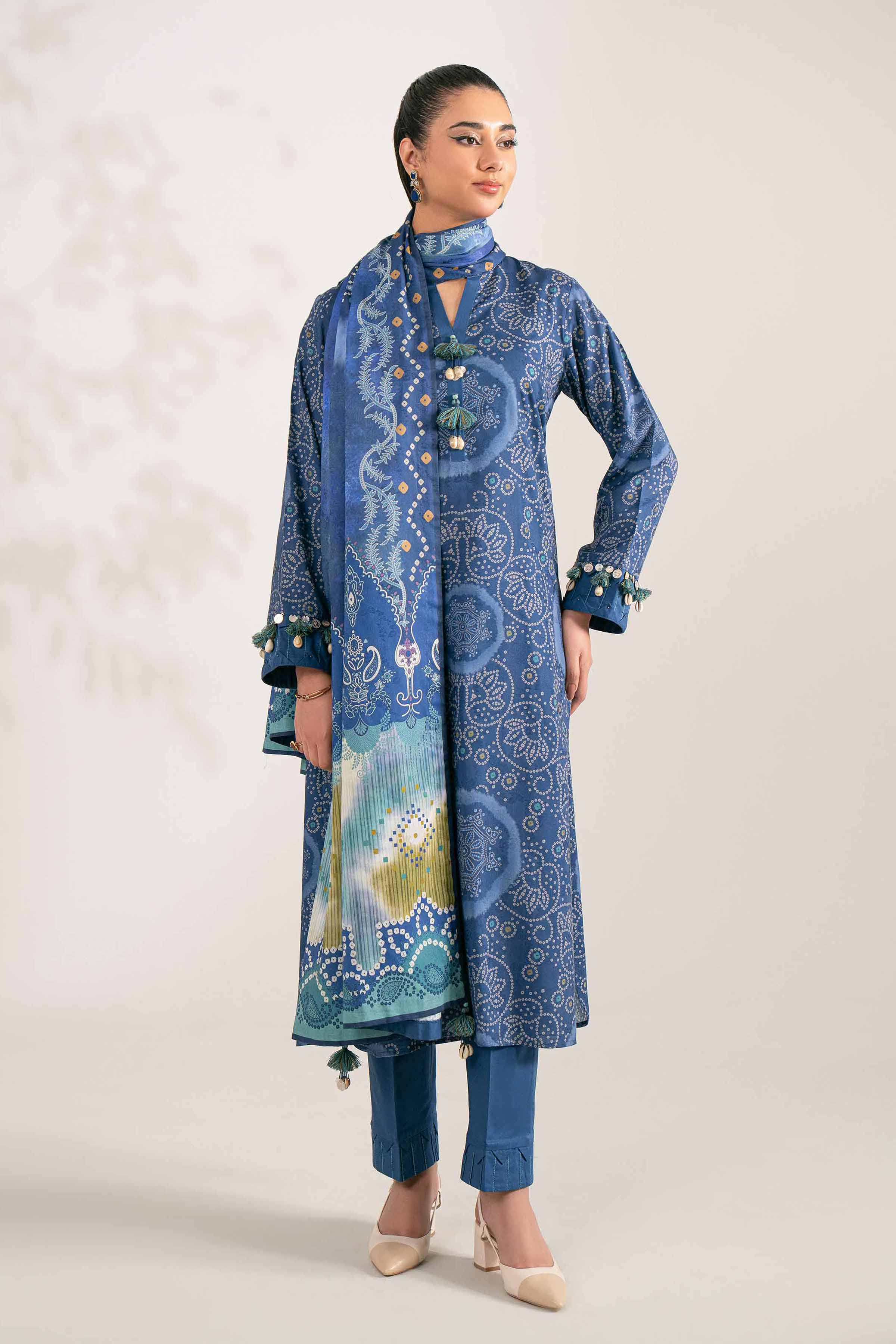 3 Piece - Digital Printed Suit - 42502902 for Women - Unstitched Collection | Nishat | Shop Online