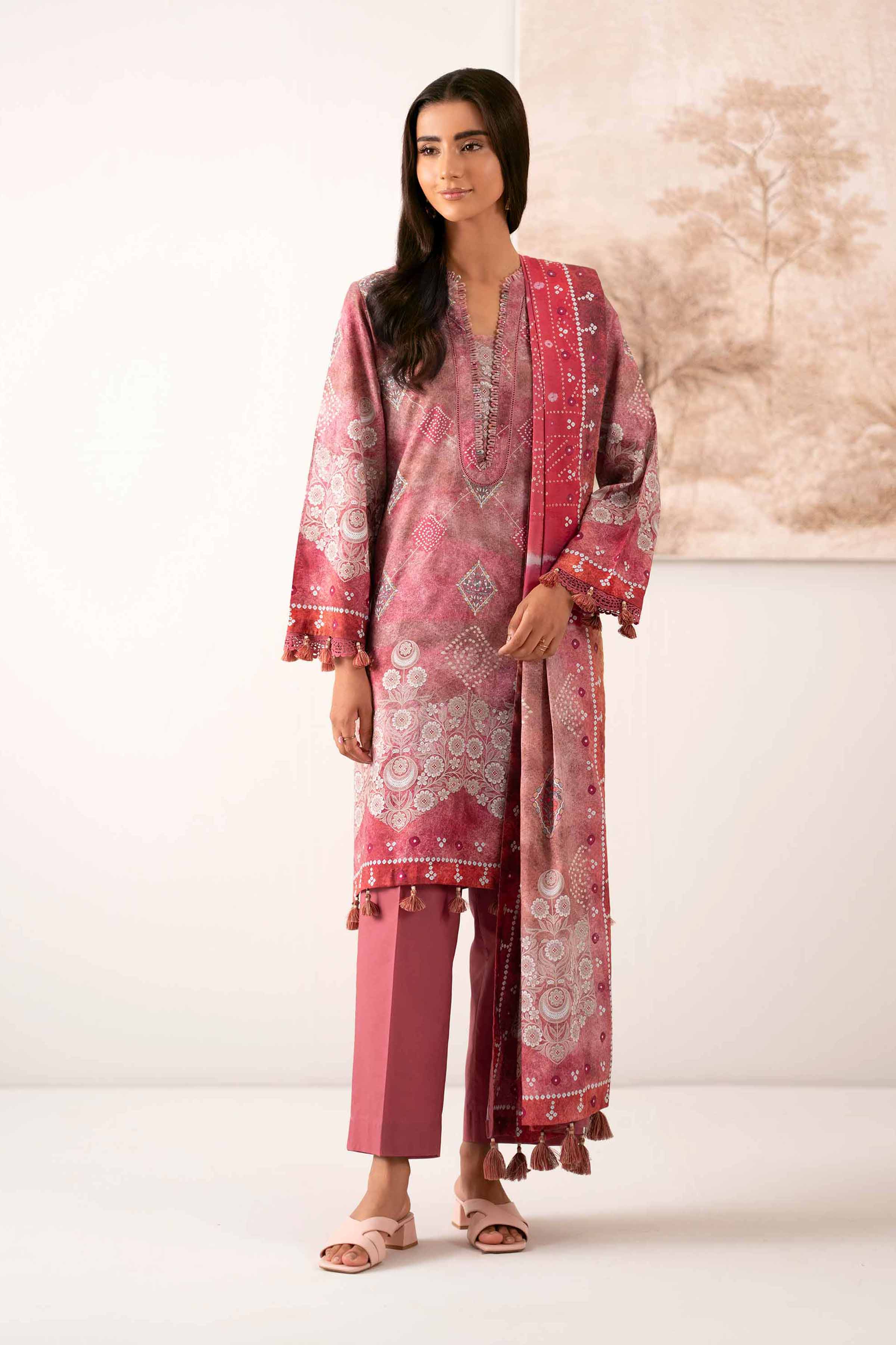 3 Piece - Digital Printed Suit - 42502903 for Women - Unstitched Collection | Nishat | Shop Online