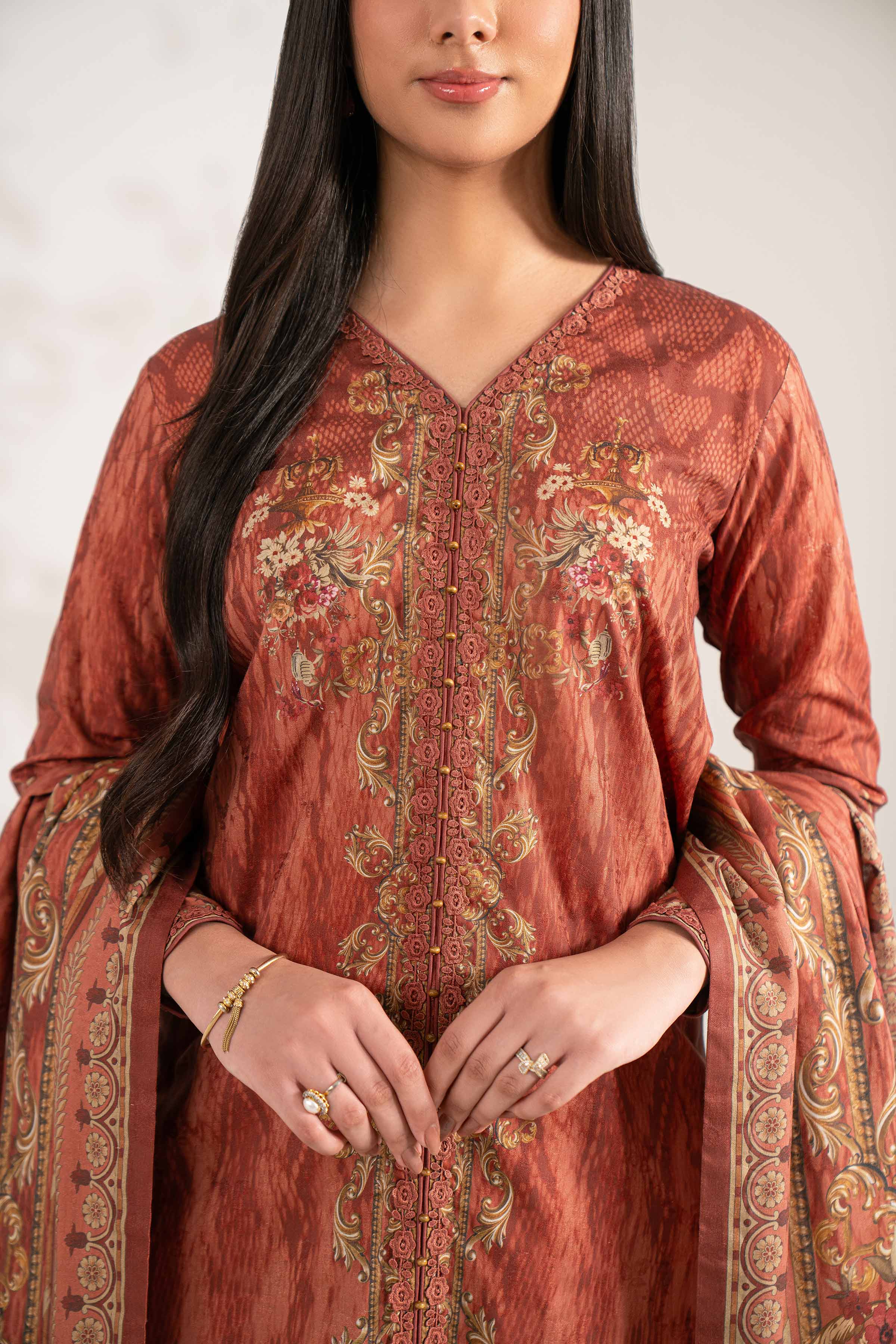 3 Piece - Digital Printed Suit - 42502906 for Women - Unstitched Collection | Nishat | Shop Online