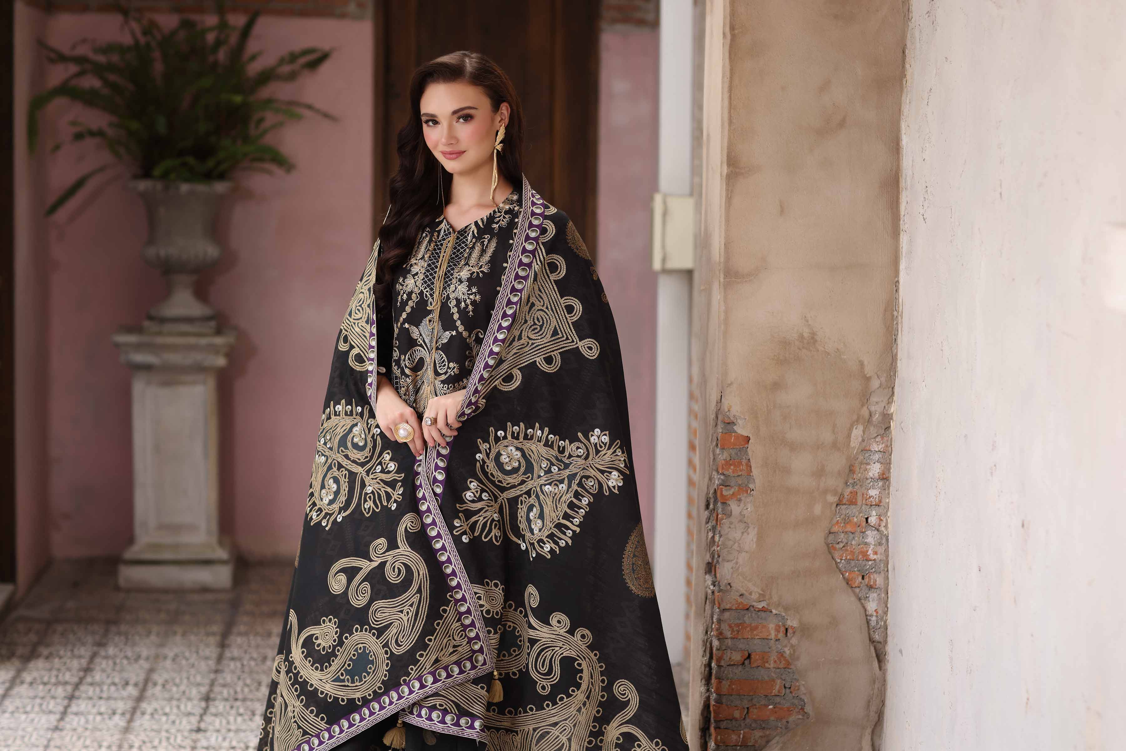 3 Piece - Digital Printed Embroidered Suit - 42502909 for Women - Unstitched Collection | Nishat | Shop Online