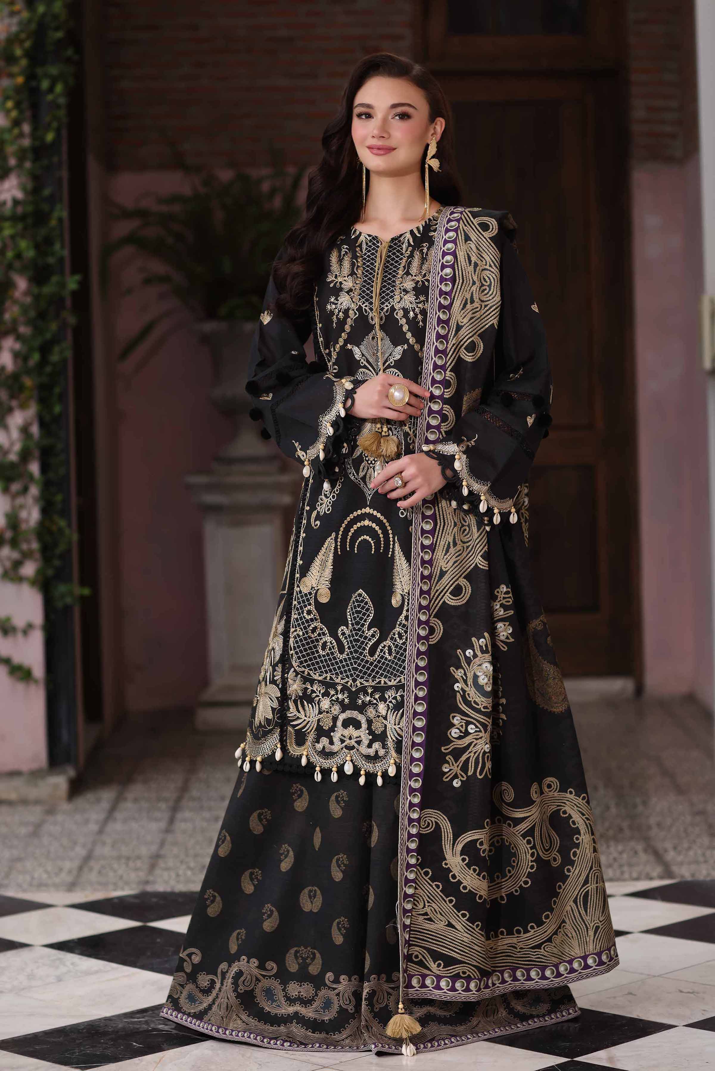 3 Piece - Digital Printed Embroidered Suit - 42502909 for Women - Unstitched Collection | Nishat | Shop Online