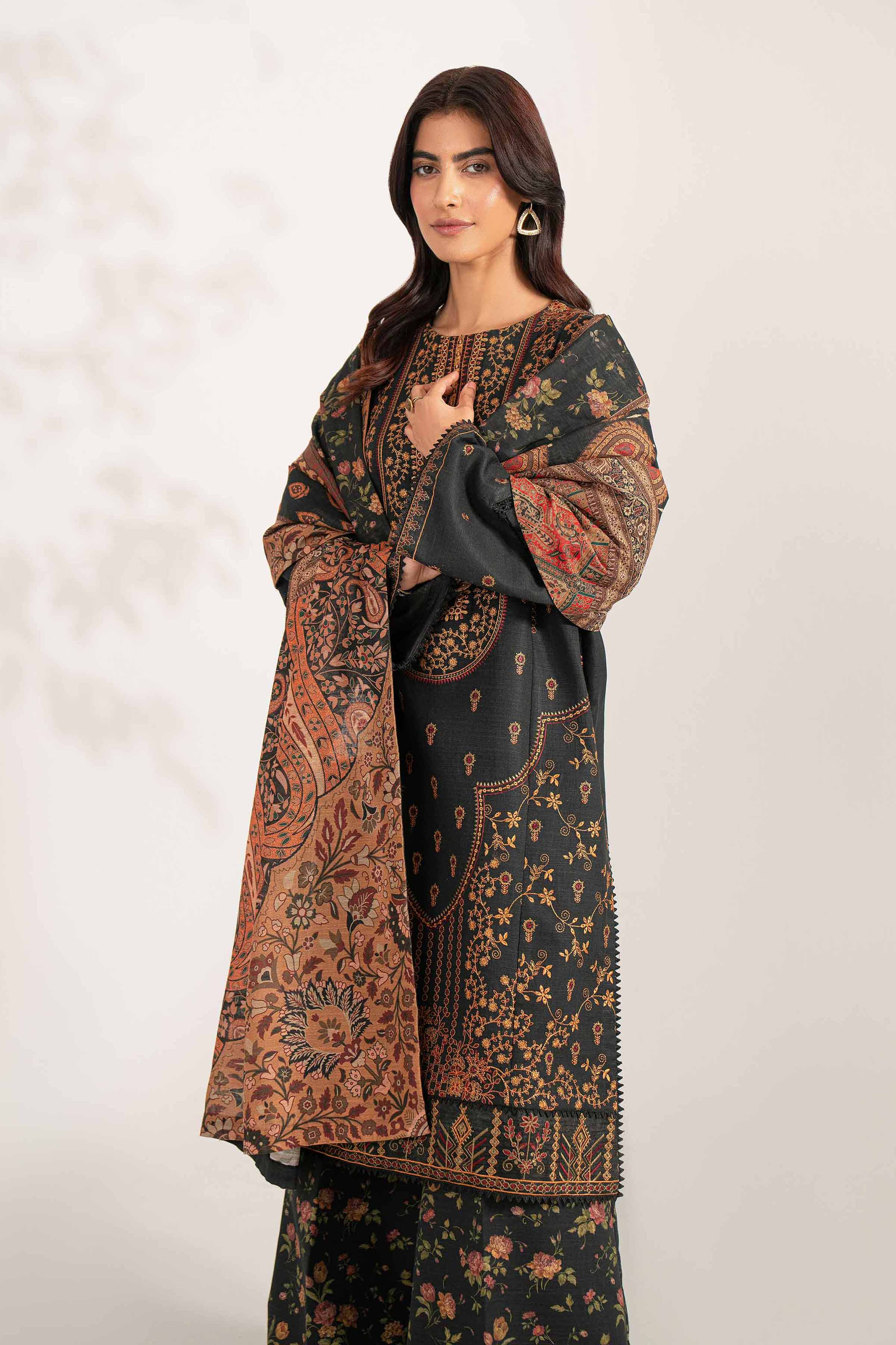 3 Piece - Digital Printed Embroidered Suit - 42502911 for Women - Unstitched Collection | Nishat | Shop Online