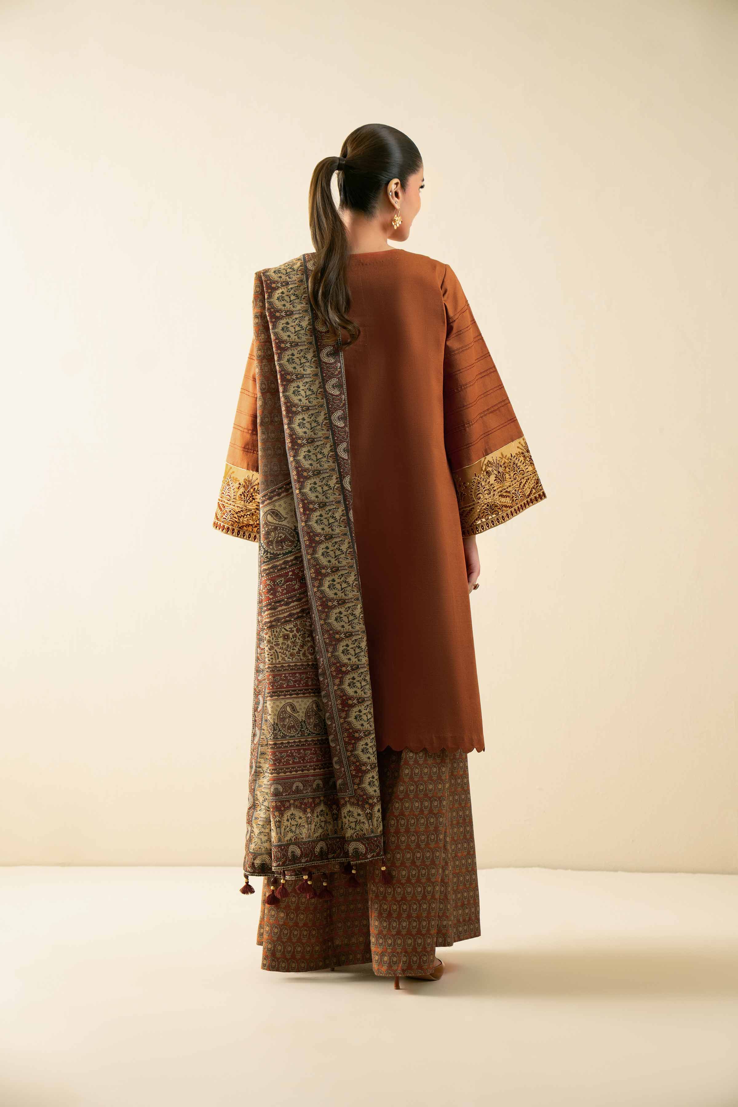 3 Piece - Digital Printed Embroidered Suit - 42502912 for Women - Unstitched Collection | Nishat | Shop Online