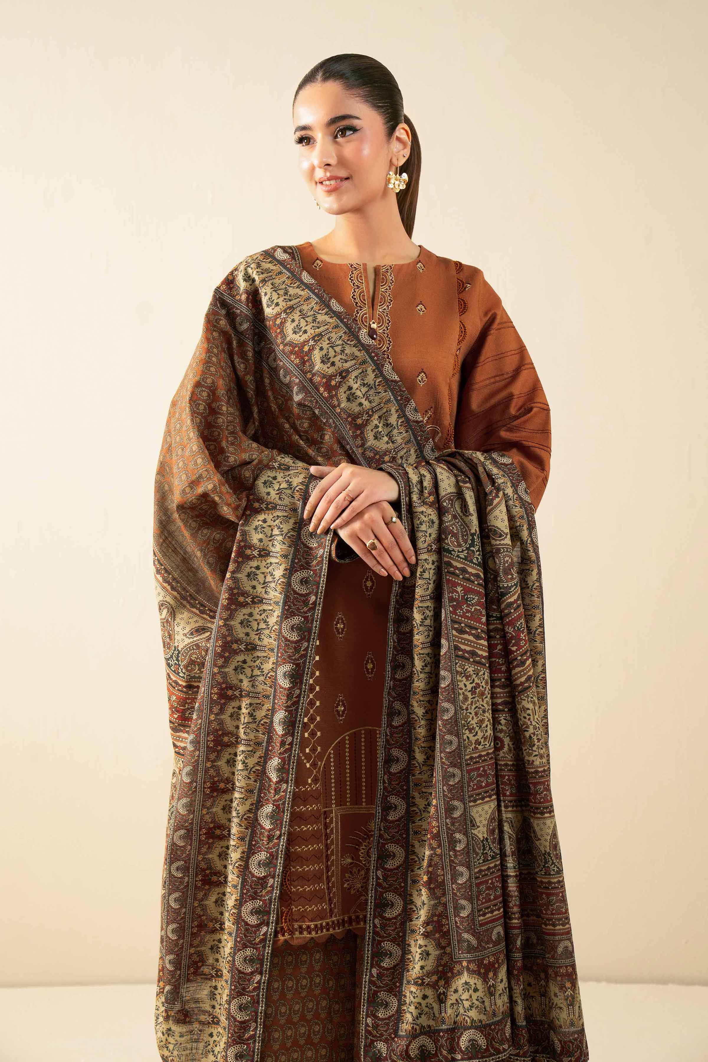 3 Piece - Digital Printed Embroidered Suit - 42502912 for Women - Unstitched Collection | Nishat | Shop Online