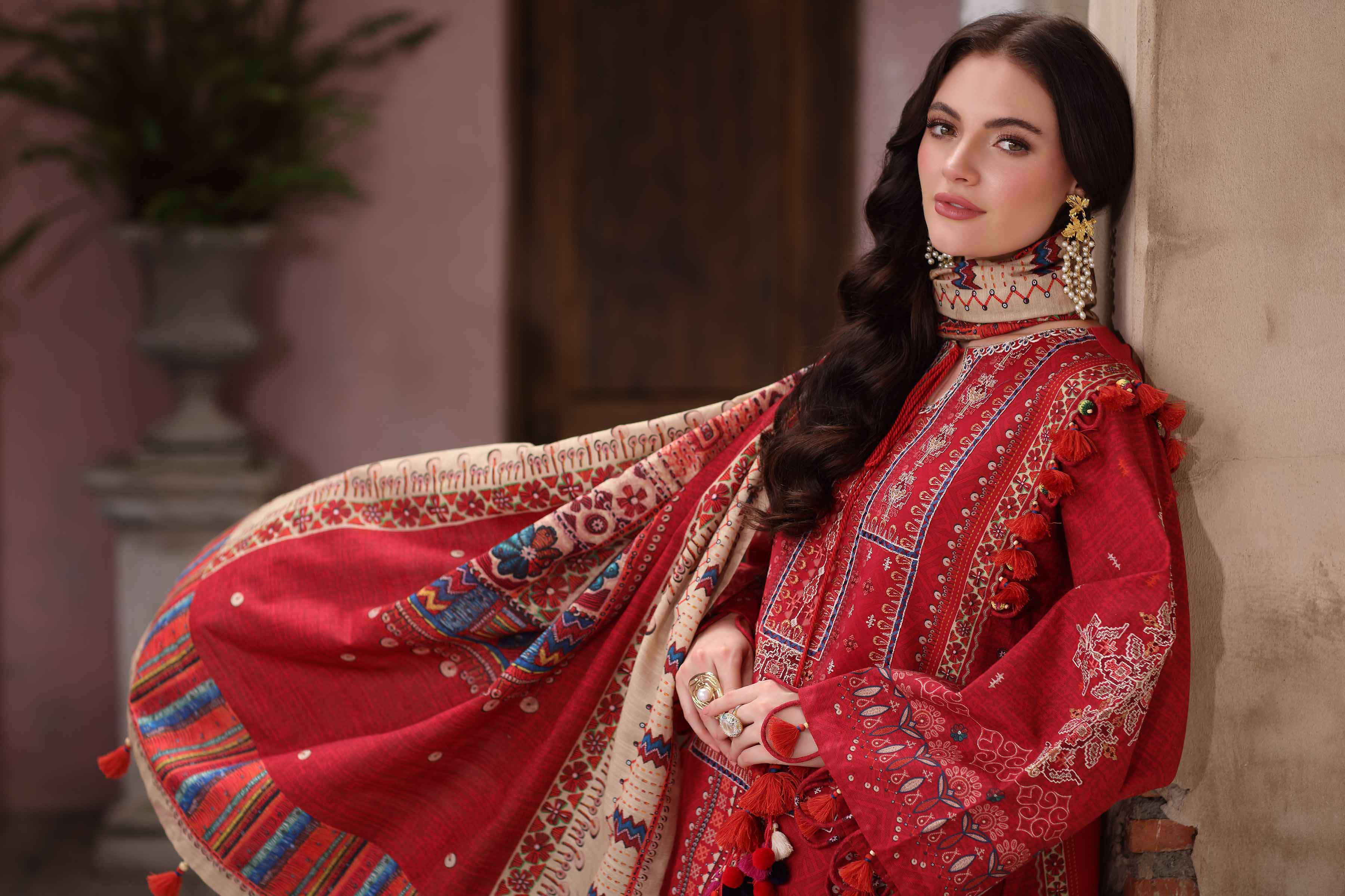 3 Piece - Digital Printed Embroidered Suit - 42502915 for Women - Unstitched Collection | Nishat | Shop Online