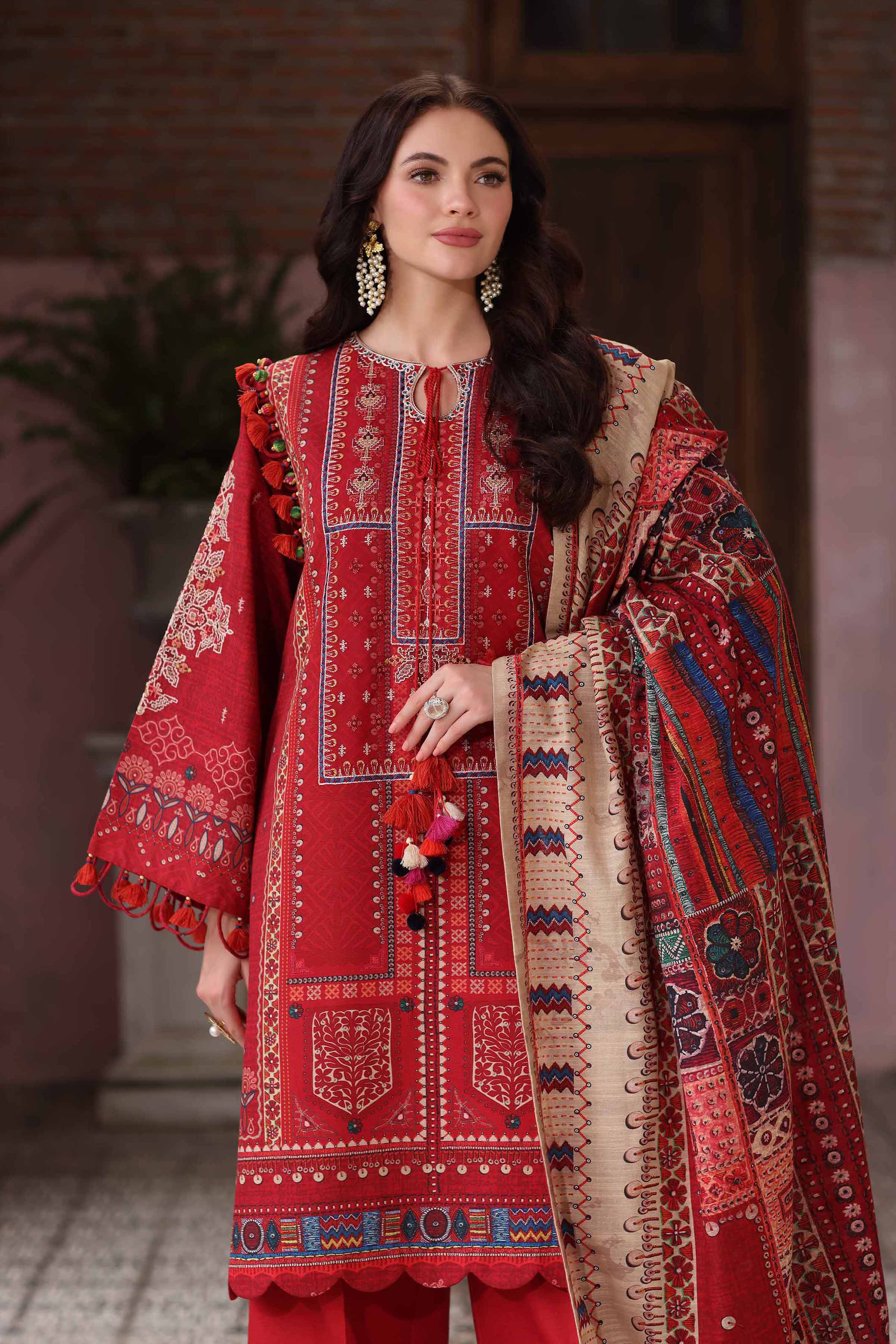 3 Piece - Digital Printed Embroidered Suit - 42502915 for Women - Unstitched Collection | Nishat | Shop Online