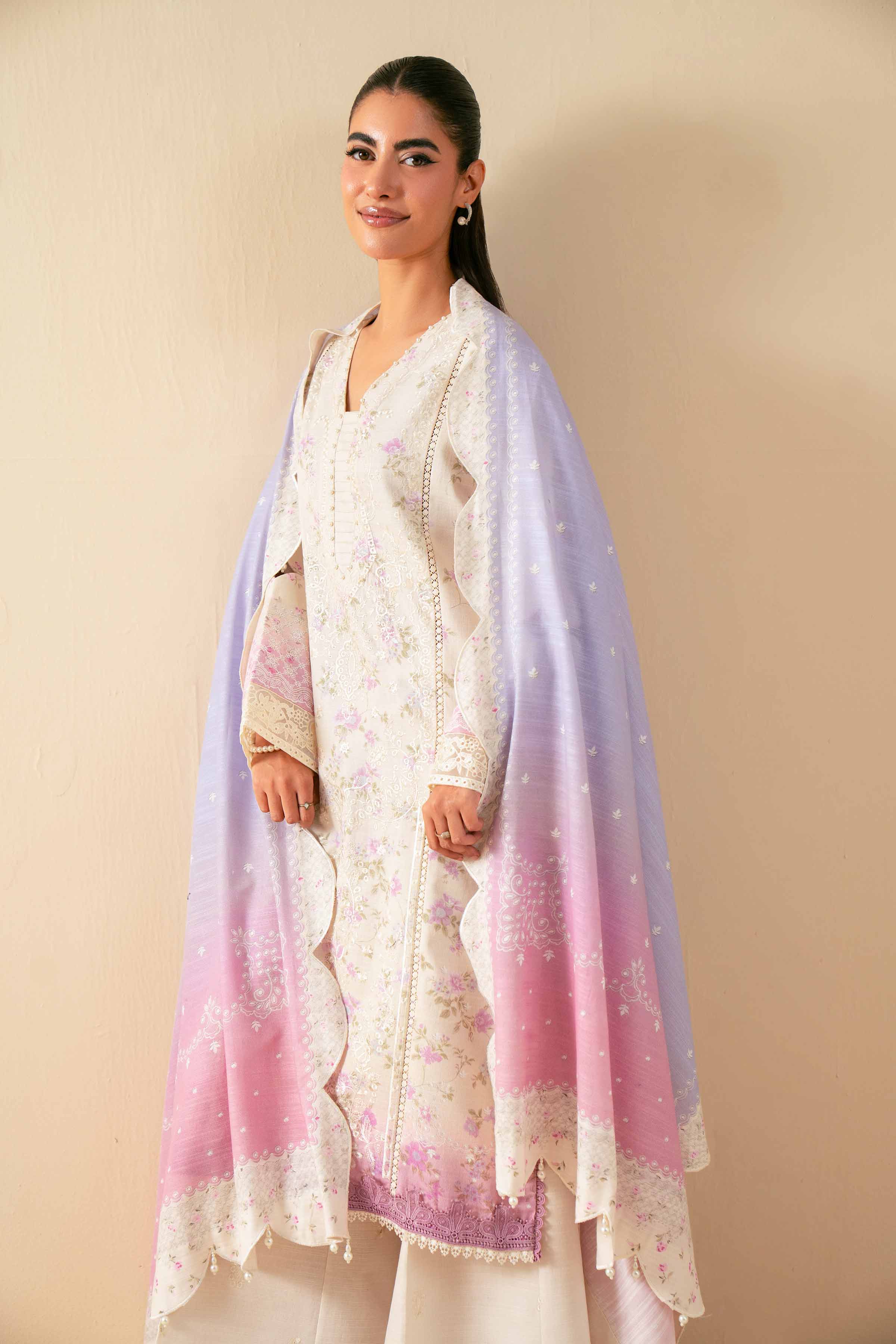 3 Piece - Digital Printed Embroidered Suit - 42502919 for Women - Unstitched Collection | Nishat | Shop Online