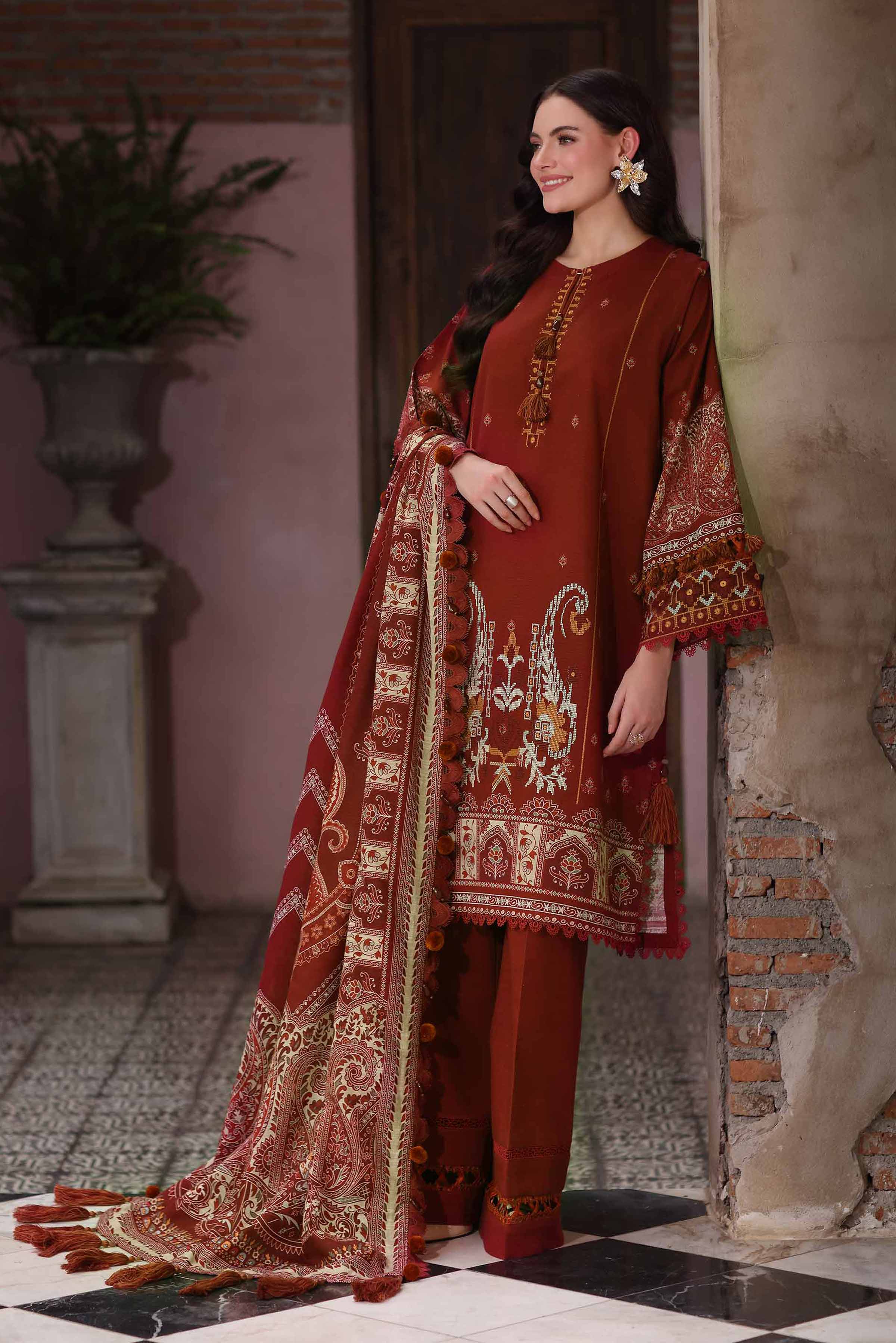 3 Piece - Digital Printed Embroidered Suit - 42502923 for Women - Unstitched Collection | Nishat | Shop Online