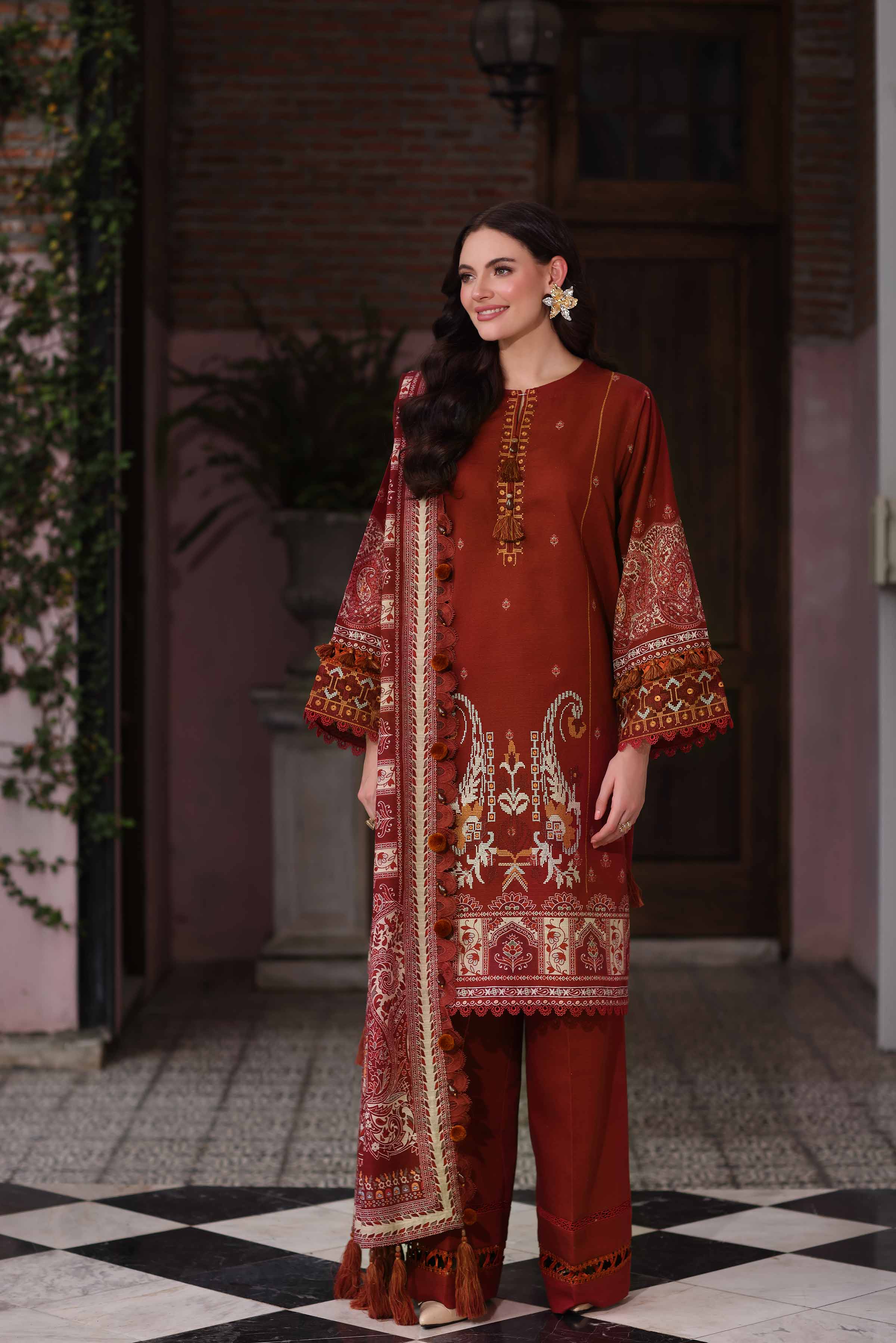 3 Piece - Digital Printed Embroidered Suit - 42502923 for Women - Unstitched Collection | Nishat | Shop Online