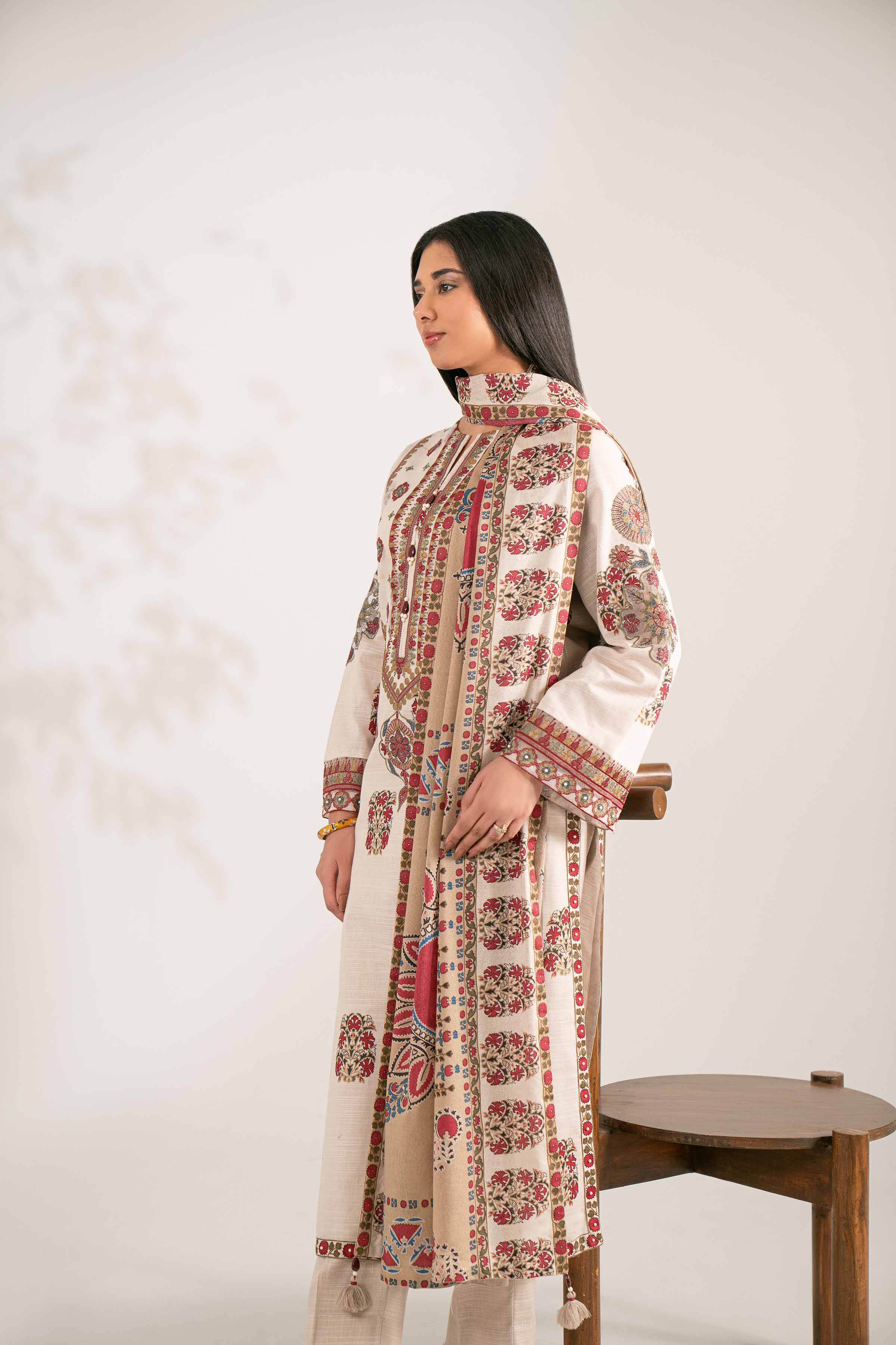 3 Piece - Printed Embroidered Suit - 42502934 for Women - Unstitched Collection | Nishat | Shop Online