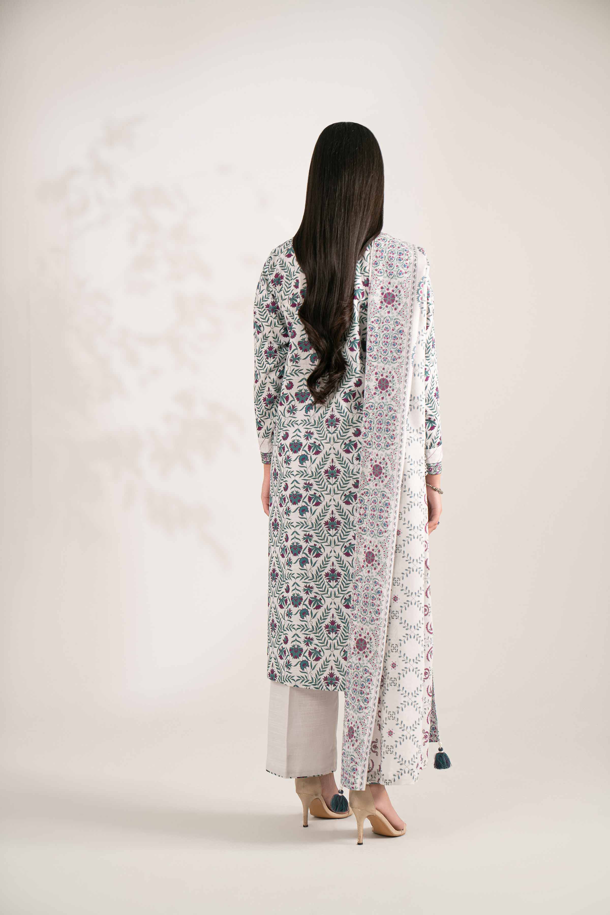 3 Piece - Printed Embroidered Suit - 42502935 for Women - Unstitched Collection | Nishat | Shop Online