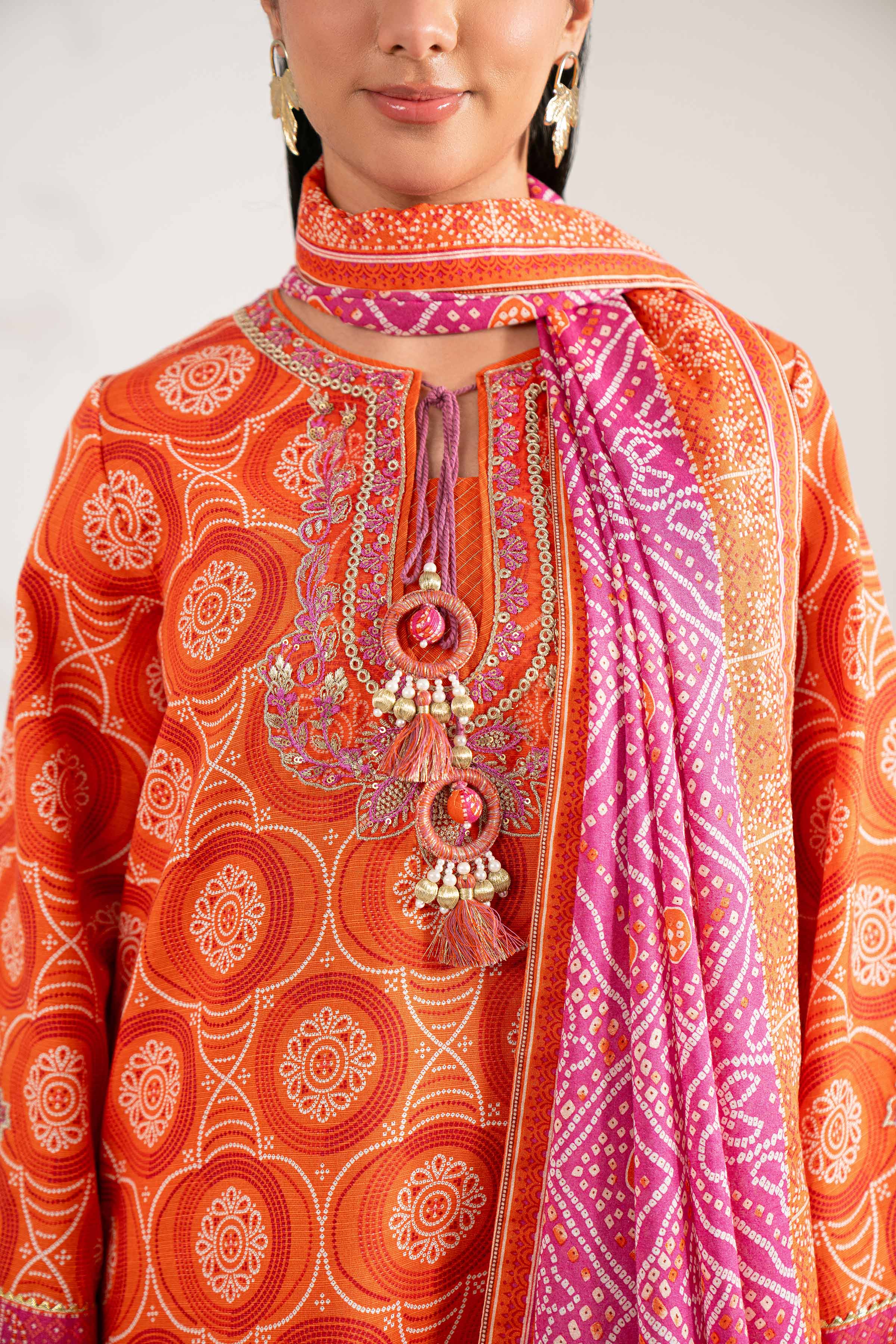 3 Piece - Printed Embroidered Suit - 42502938 for Women - Unstitched Collection | Nishat | Shop Online