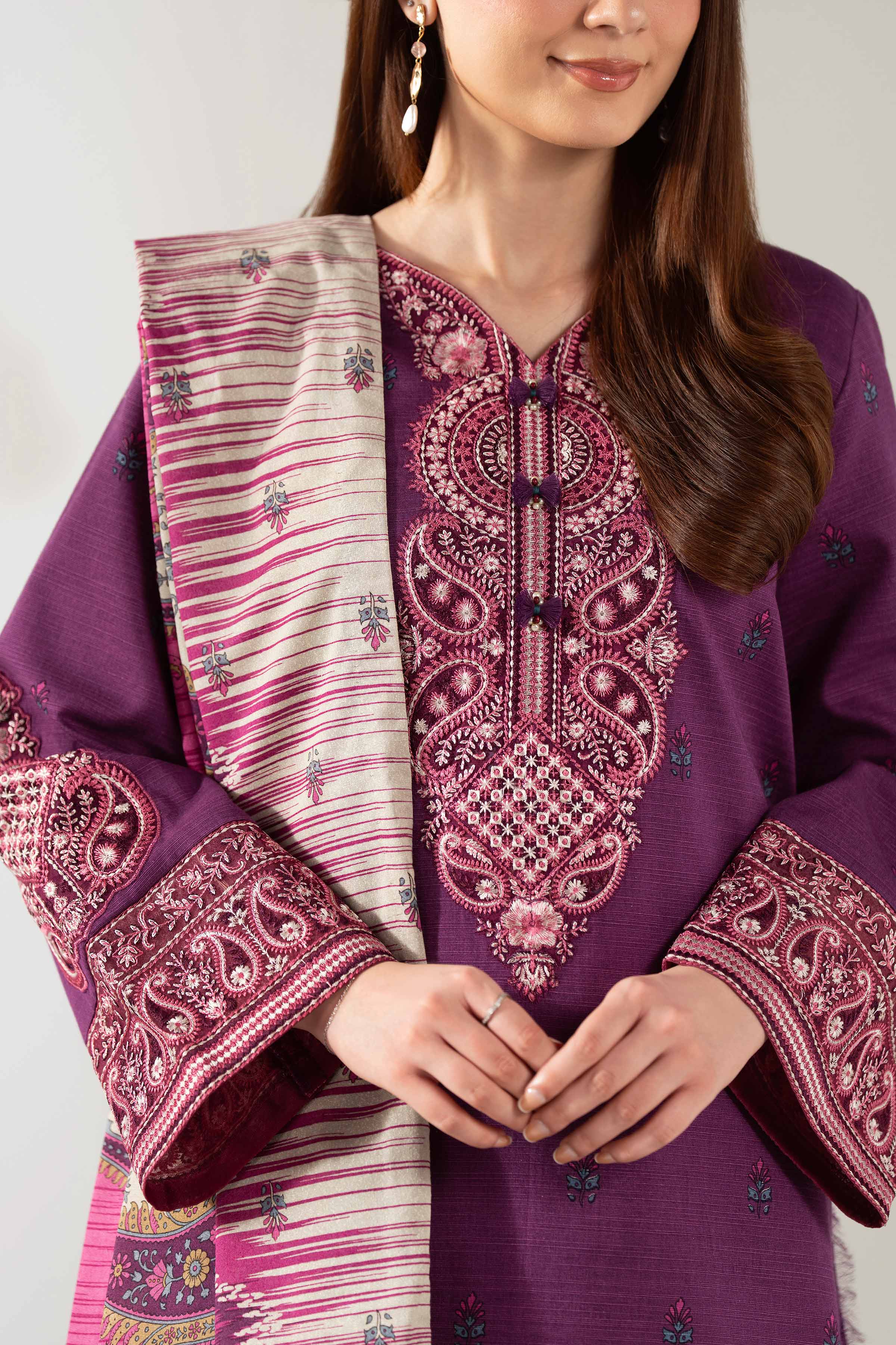 3 Piece - Embroidered Suit - 42502940 for Women - Unstitched Collection | Nishat | Shop Online