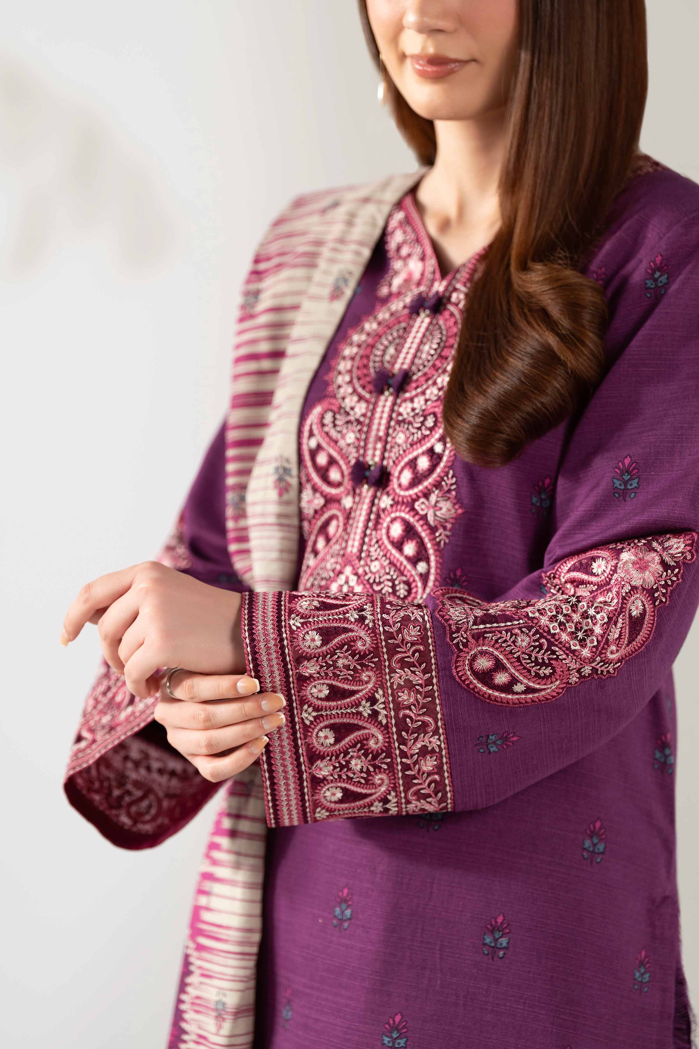 3 Piece - Embroidered Suit - 42502940 for Women - Unstitched Collection | Nishat | Shop Online