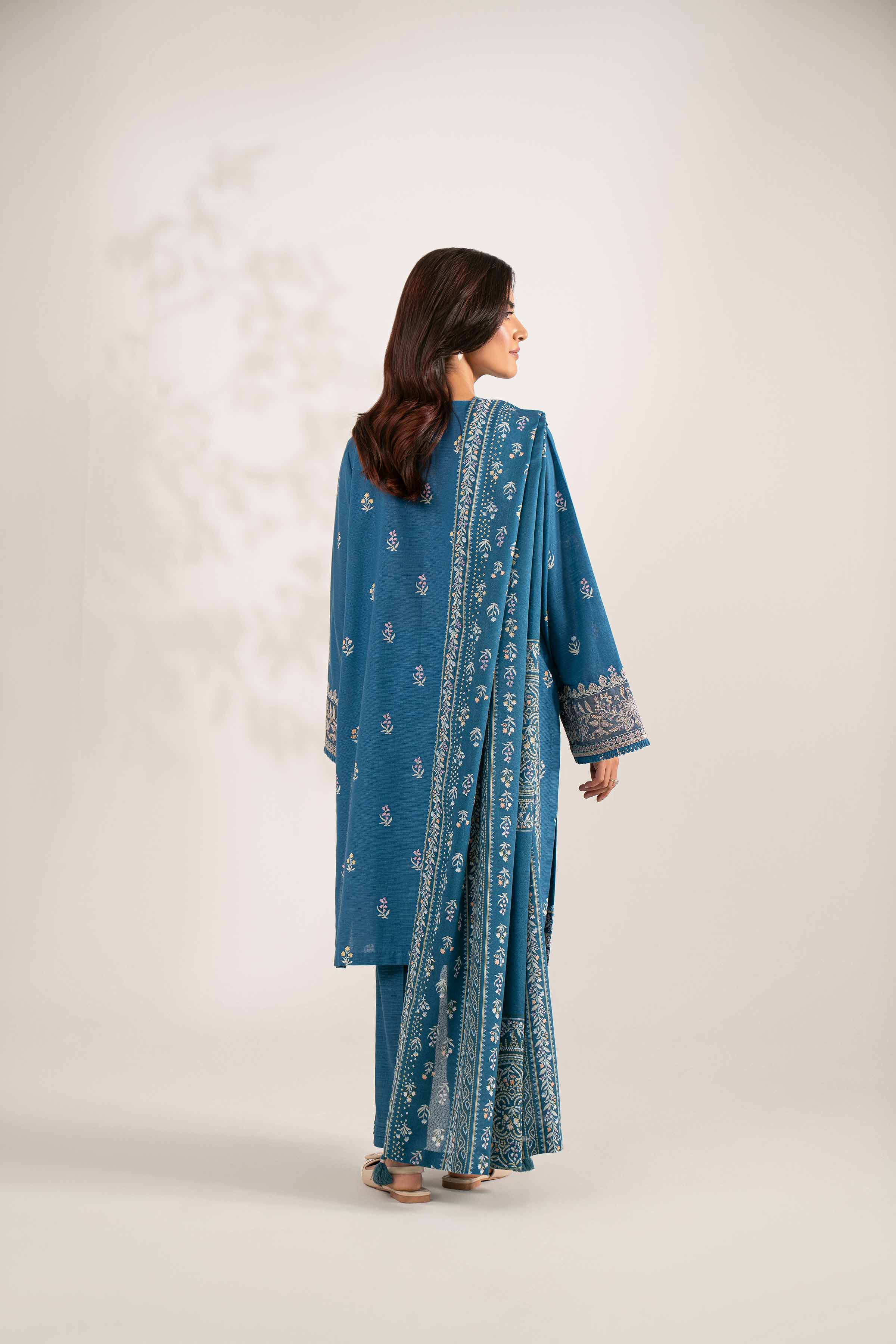 3 Piece - Printed Embroidered Suit - 42502943 for Women - Unstitched Collection | Nishat | Shop Online