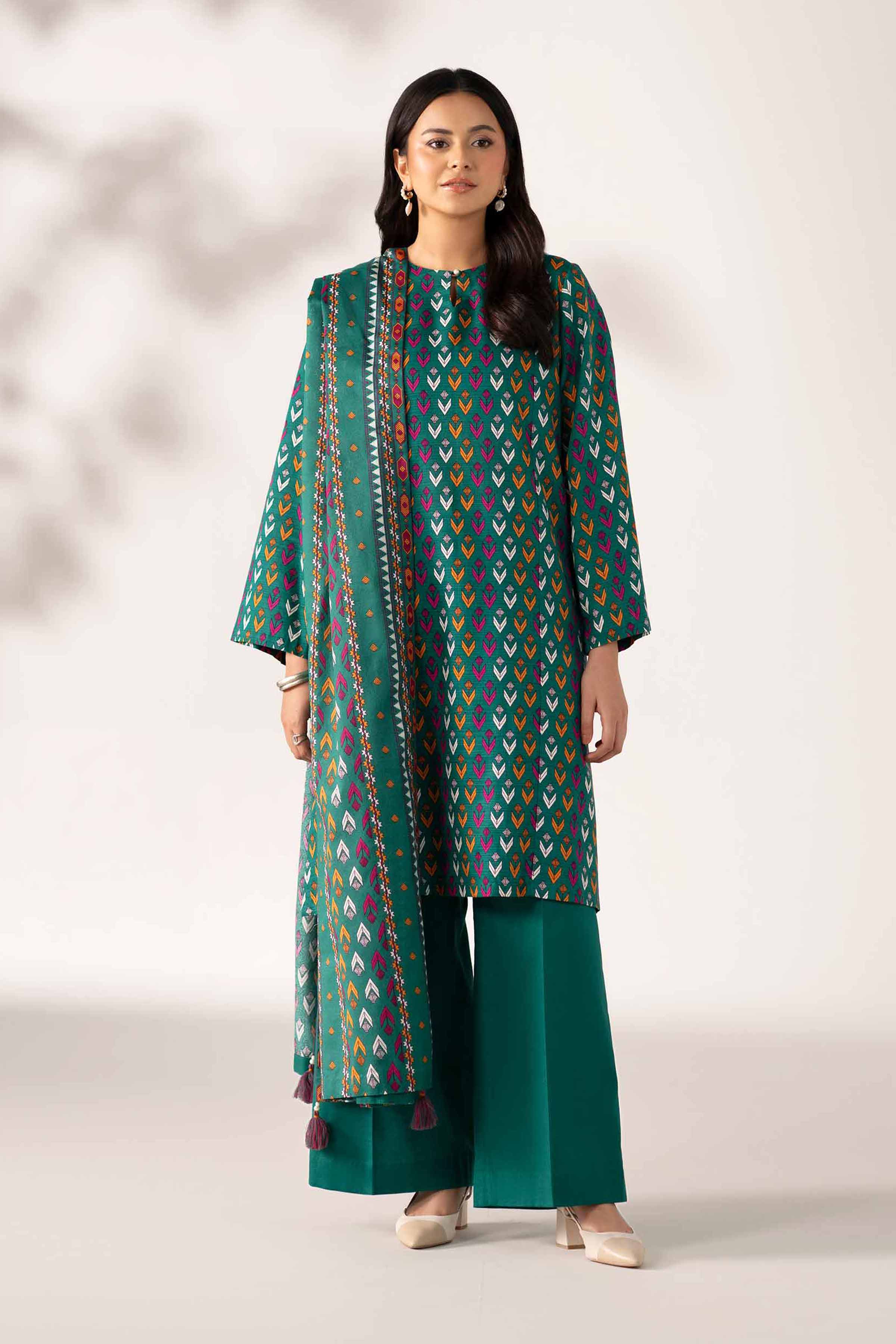 3 Piece - Printed Suit - 42502944 for Women - Unstitched Collection | Nishat | Shop Online