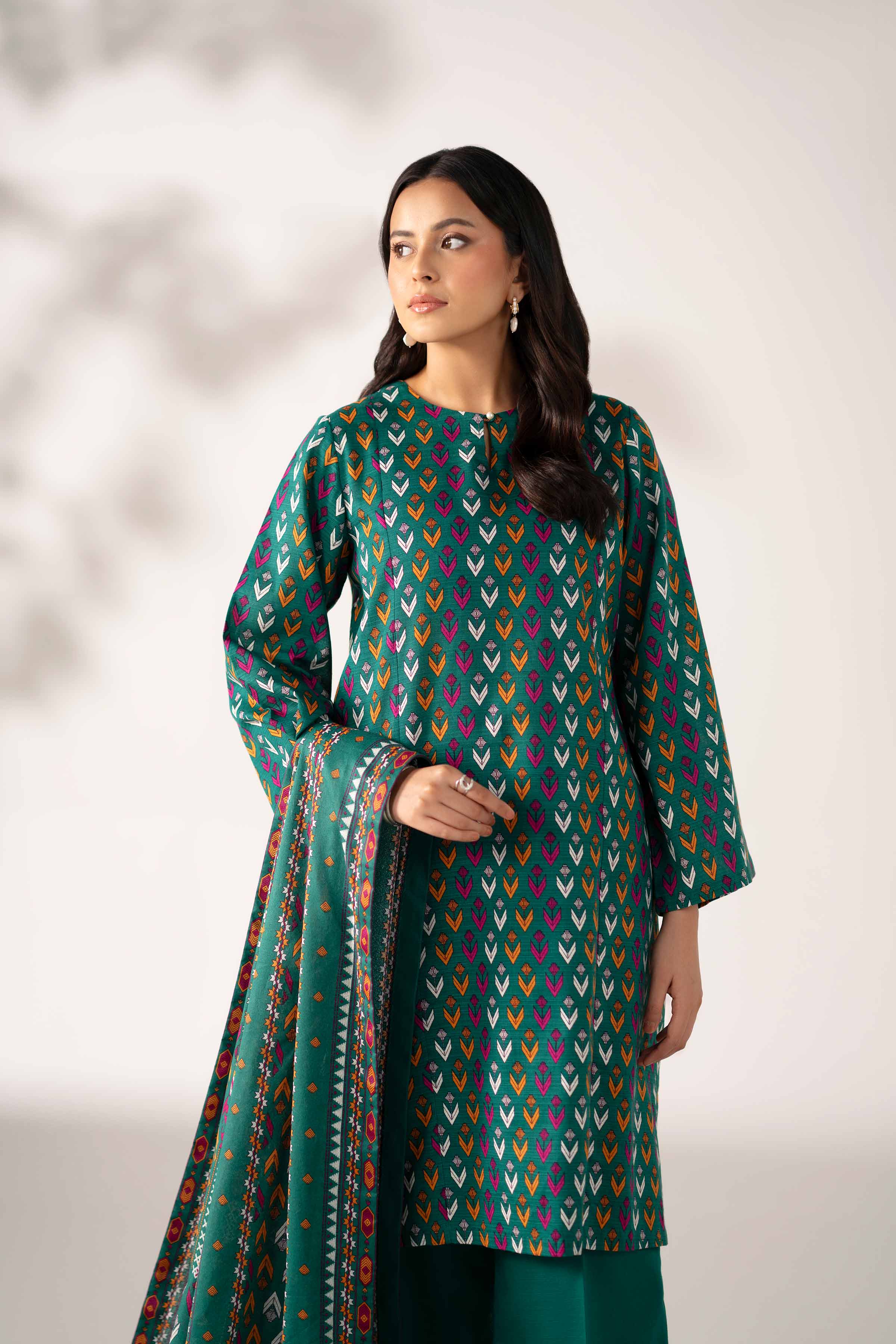 3 Piece - Printed Suit - 42502944 for Women - Unstitched Collection | Nishat | Shop Online