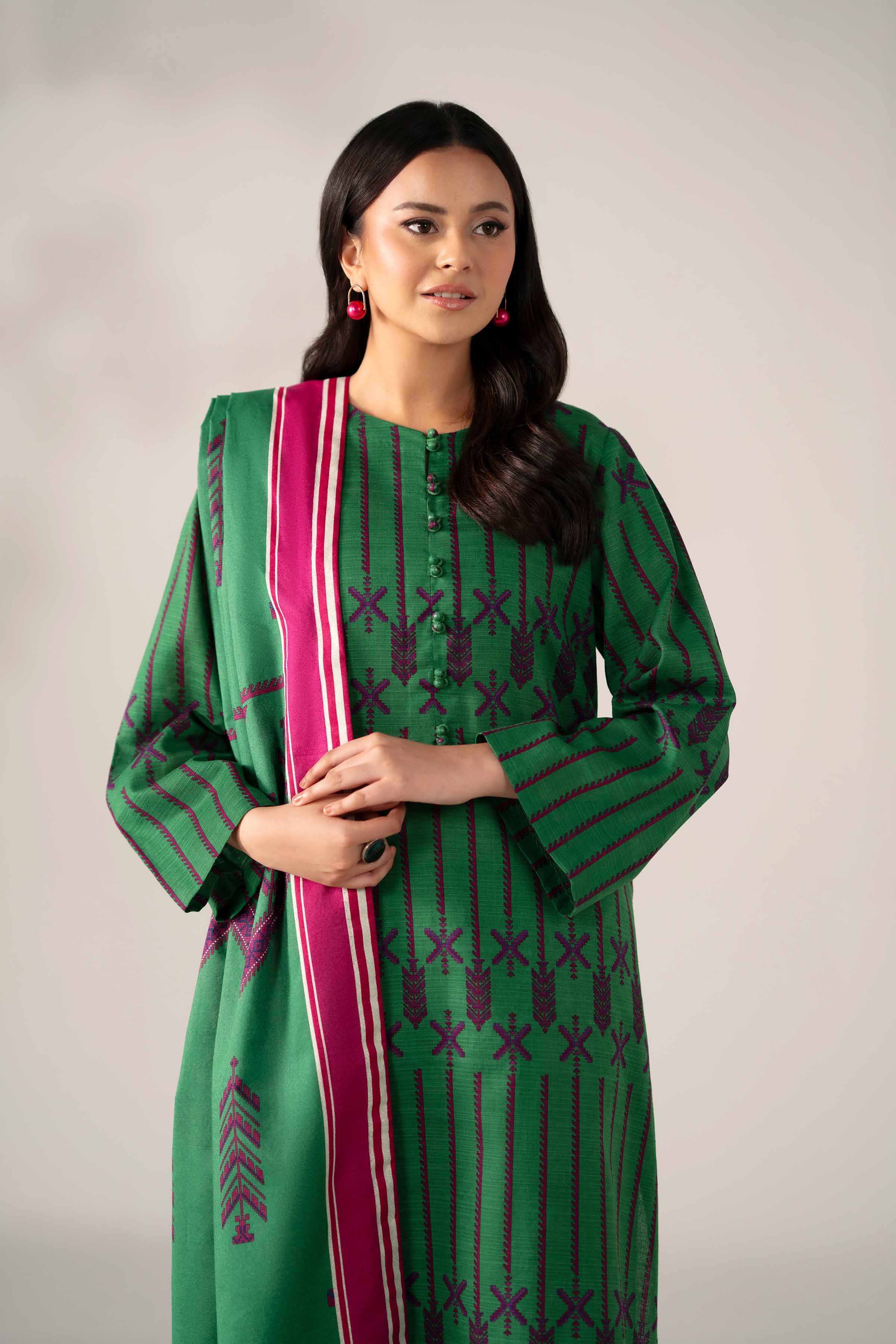 3 Piece - Printed Suit - 42502945 for Women - Unstitched Collection | Nishat | Shop Online