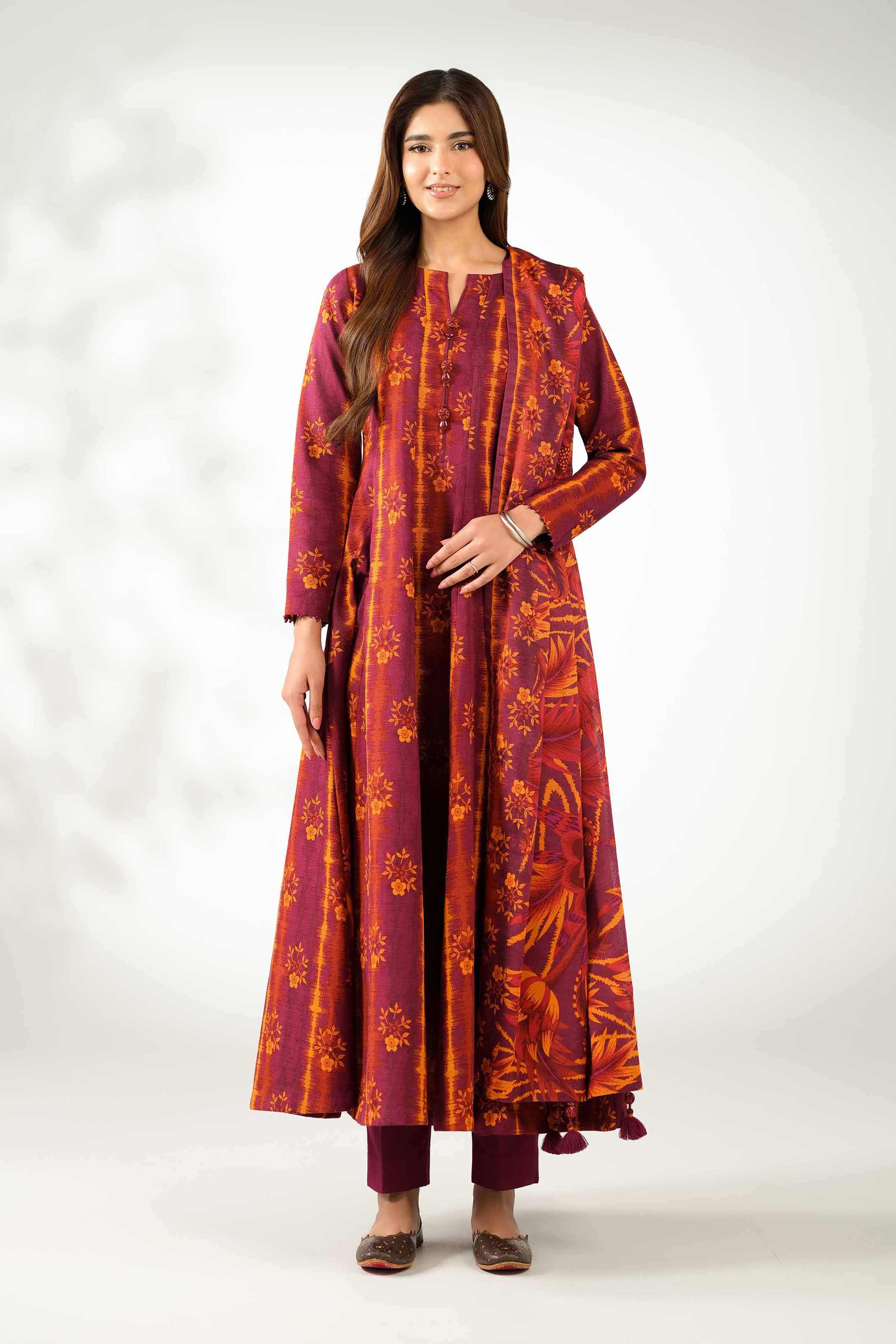 3 Piece - Printed Suit - 42502948 for Women - Unstitched Collection | Nishat | Shop Online