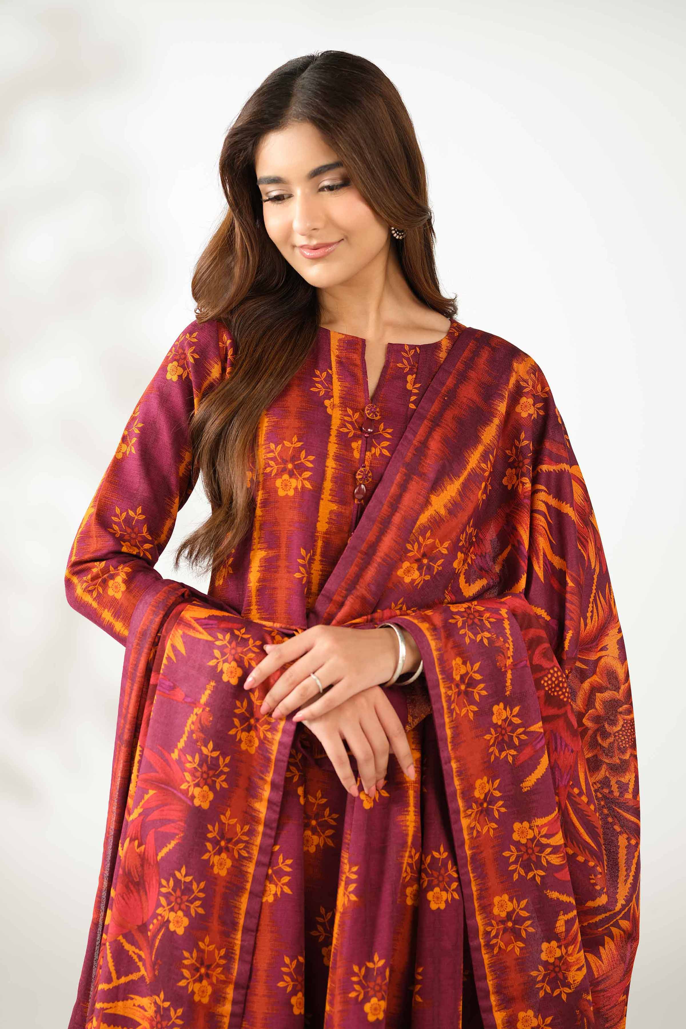 3 Piece - Printed Suit - 42502948 for Women - Unstitched Collection | Nishat | Shop Online