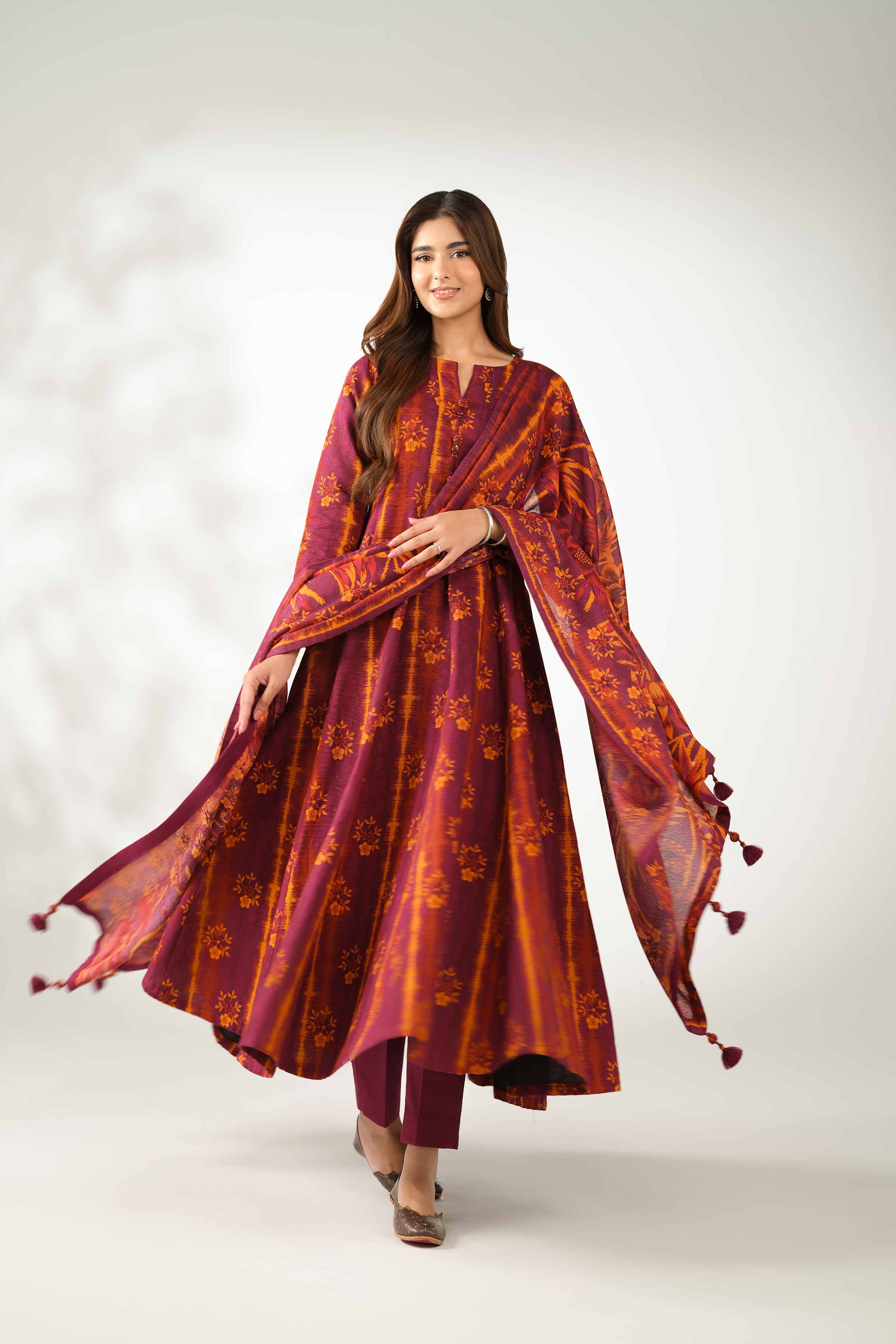 3 Piece - Printed Suit - 42502948 for Women - Unstitched Collection | Nishat | Shop Online