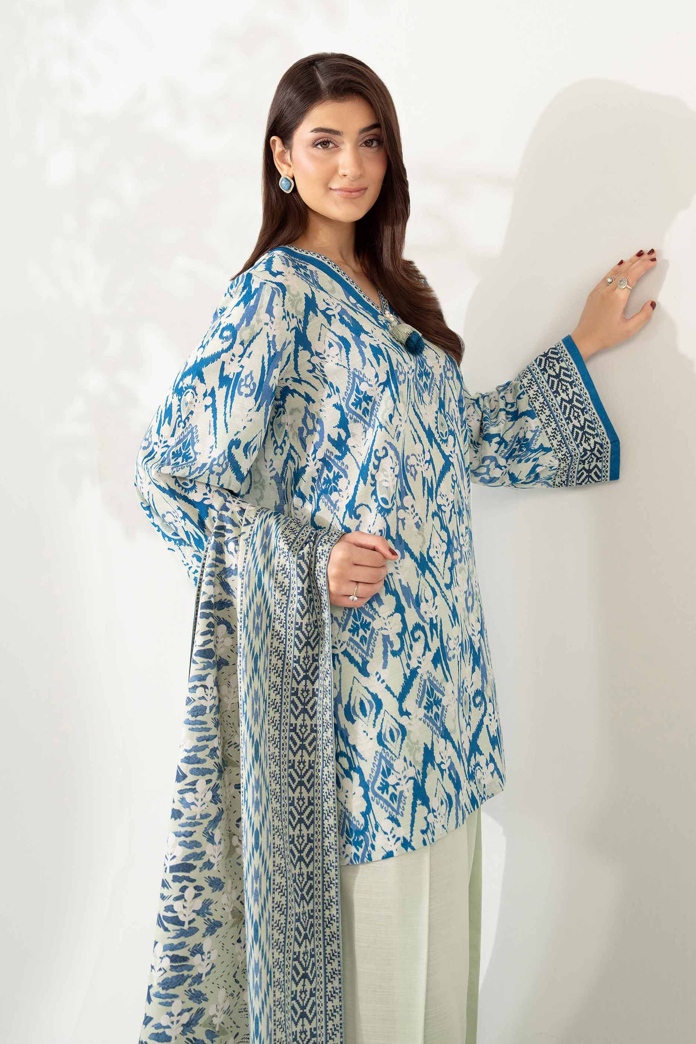 3 Piece - Printed Suit - 42502951 for Women - Unstitched Collection | Nishat | Shop Online